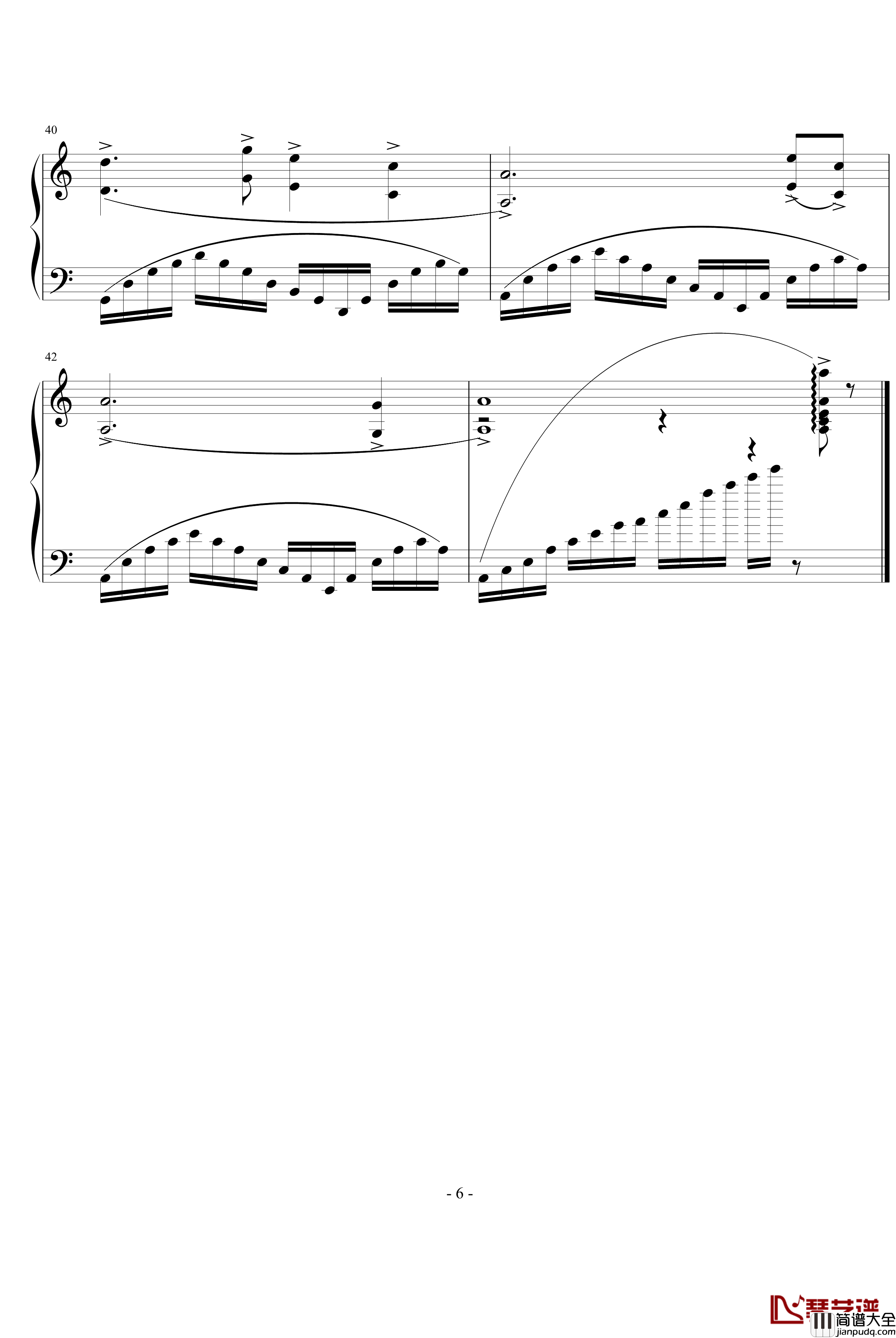 离人泪钢琴谱_a494742064