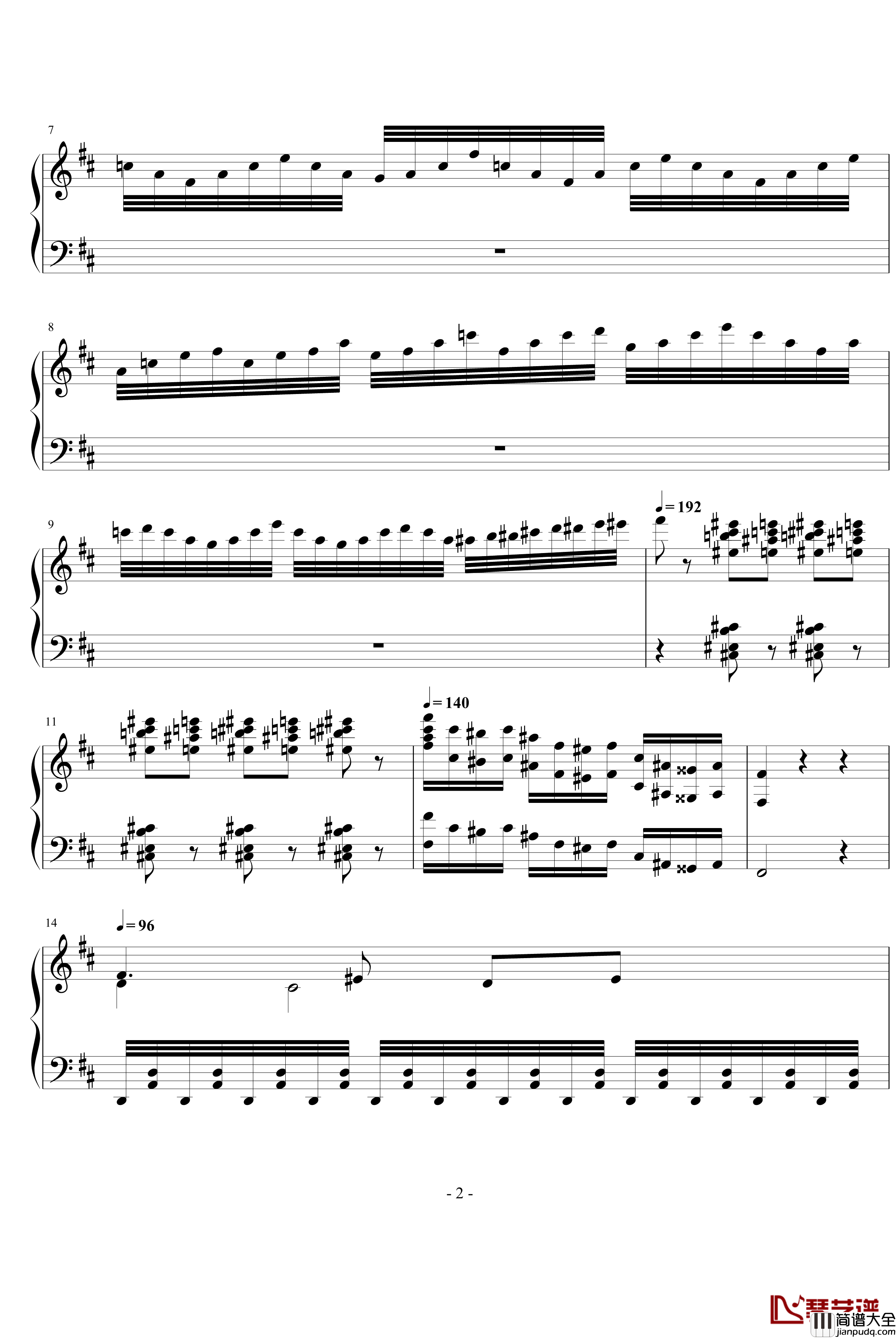 卡门幻想曲钢琴谱_世界名曲