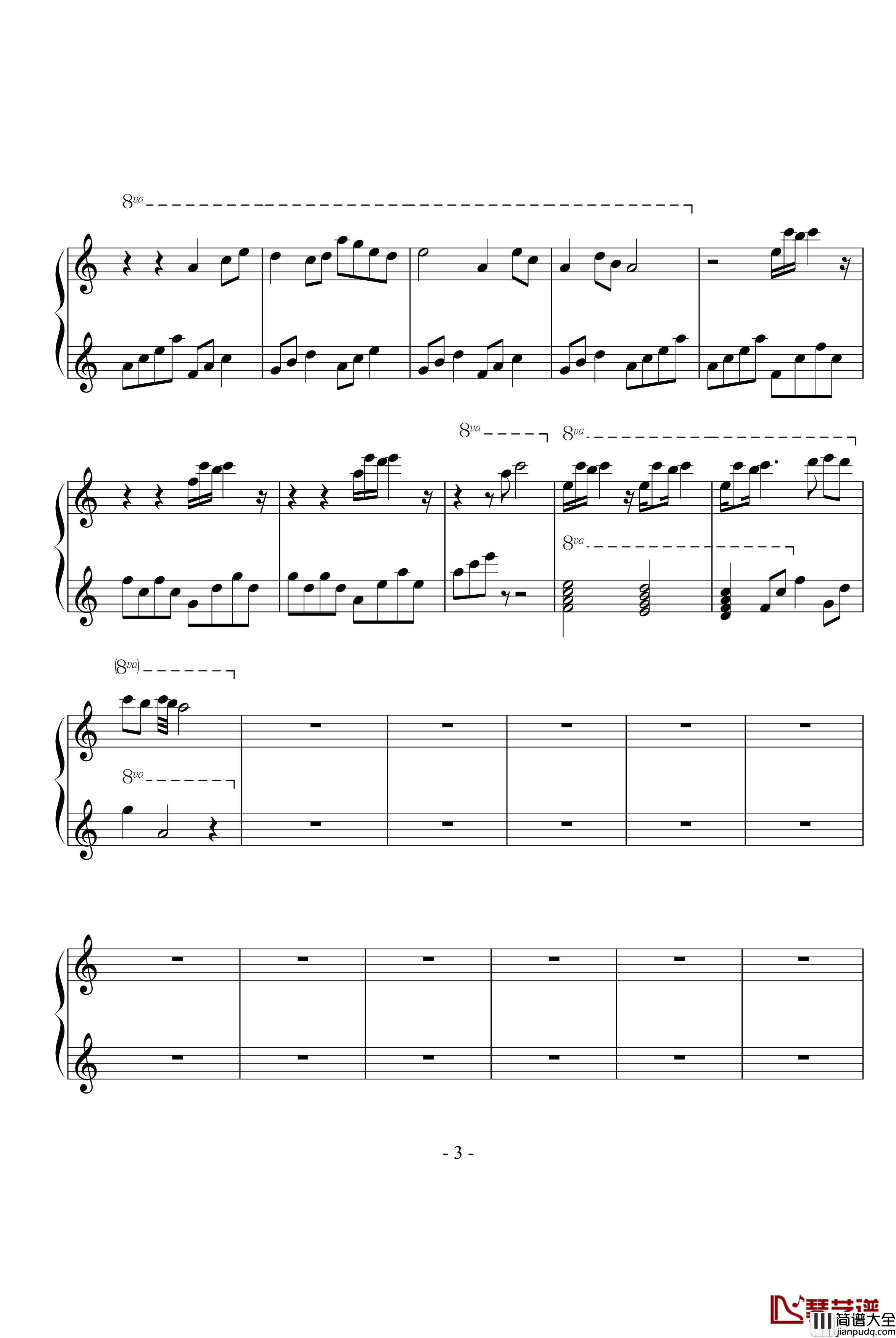 伤仲永钢琴谱_弑雪寒