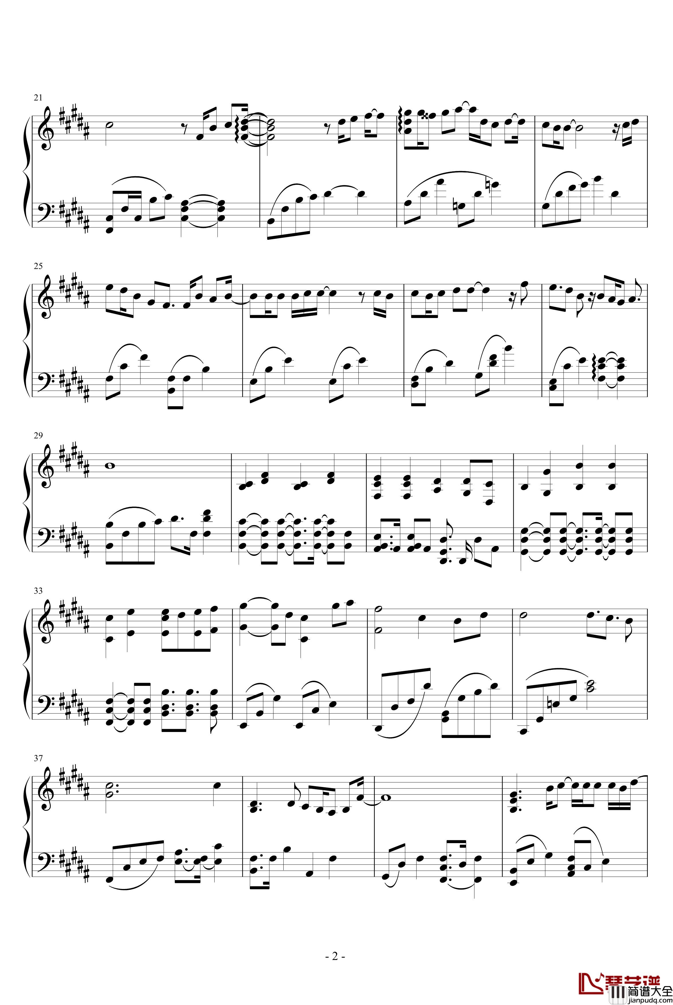 Don't_Say_Goodbye钢琴谱_东方神起