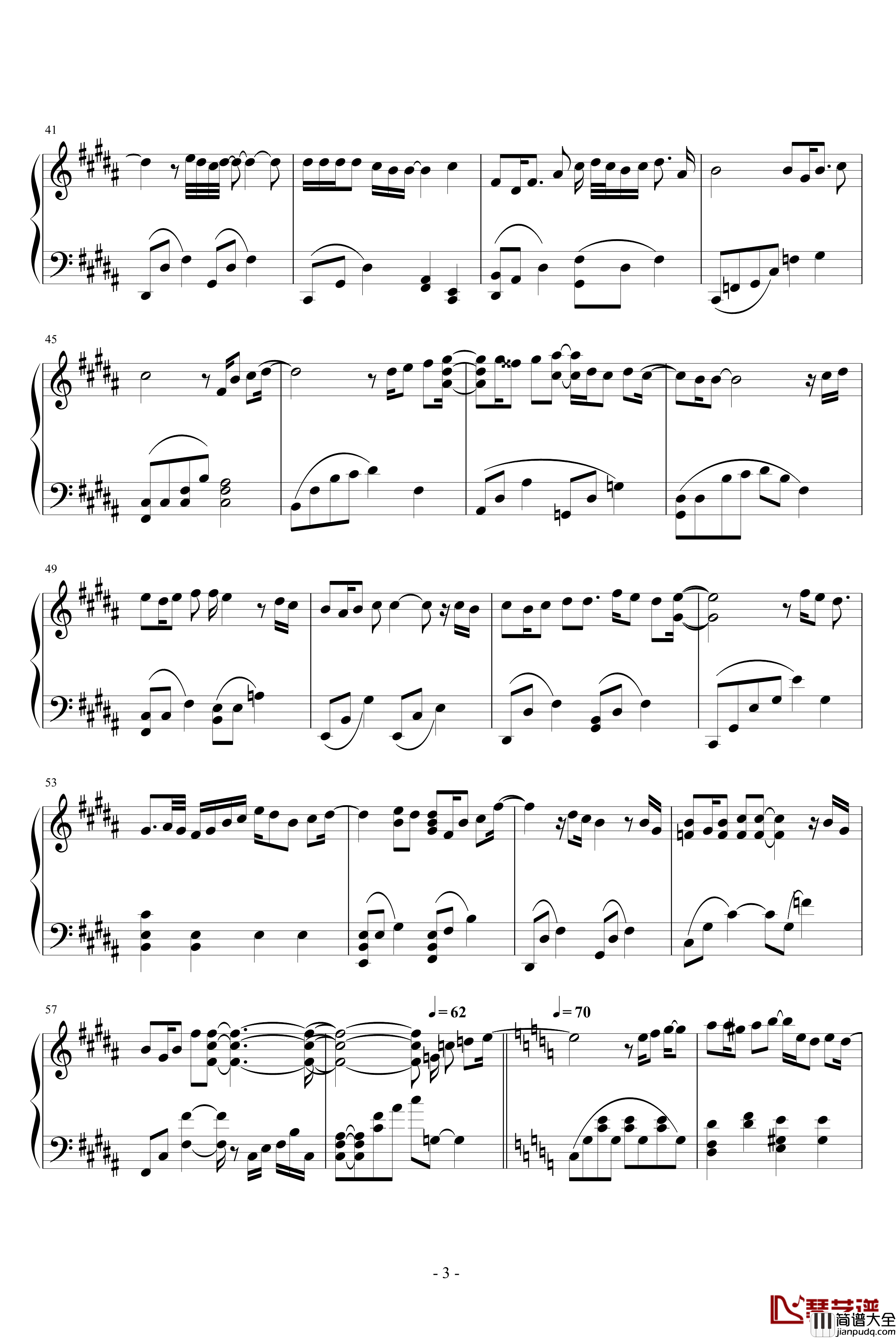 Don't_Say_Goodbye钢琴谱_东方神起