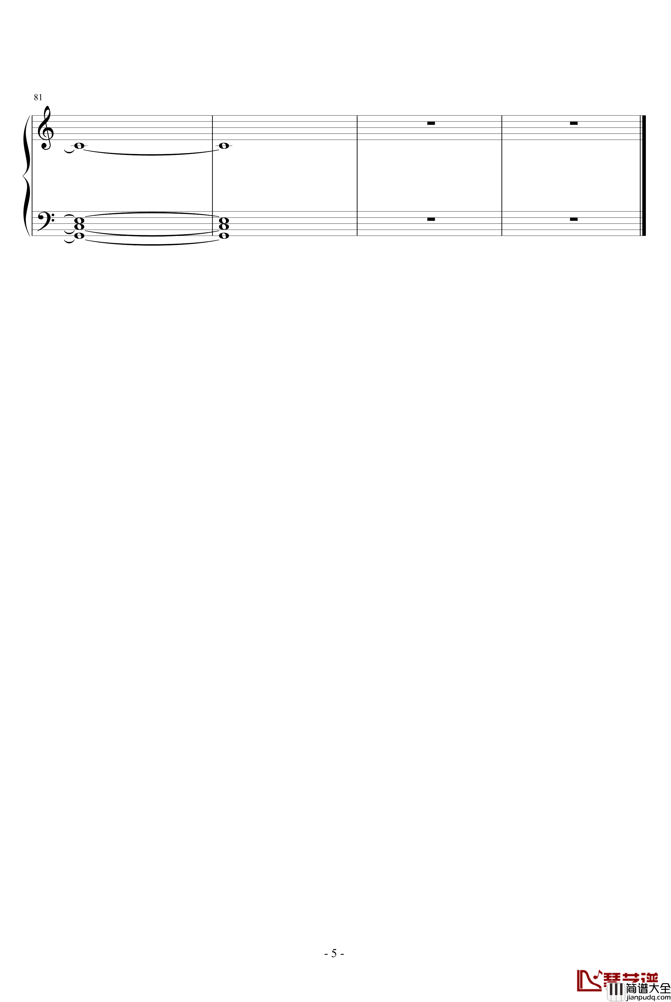 Don't_Say_Goodbye钢琴谱_东方神起