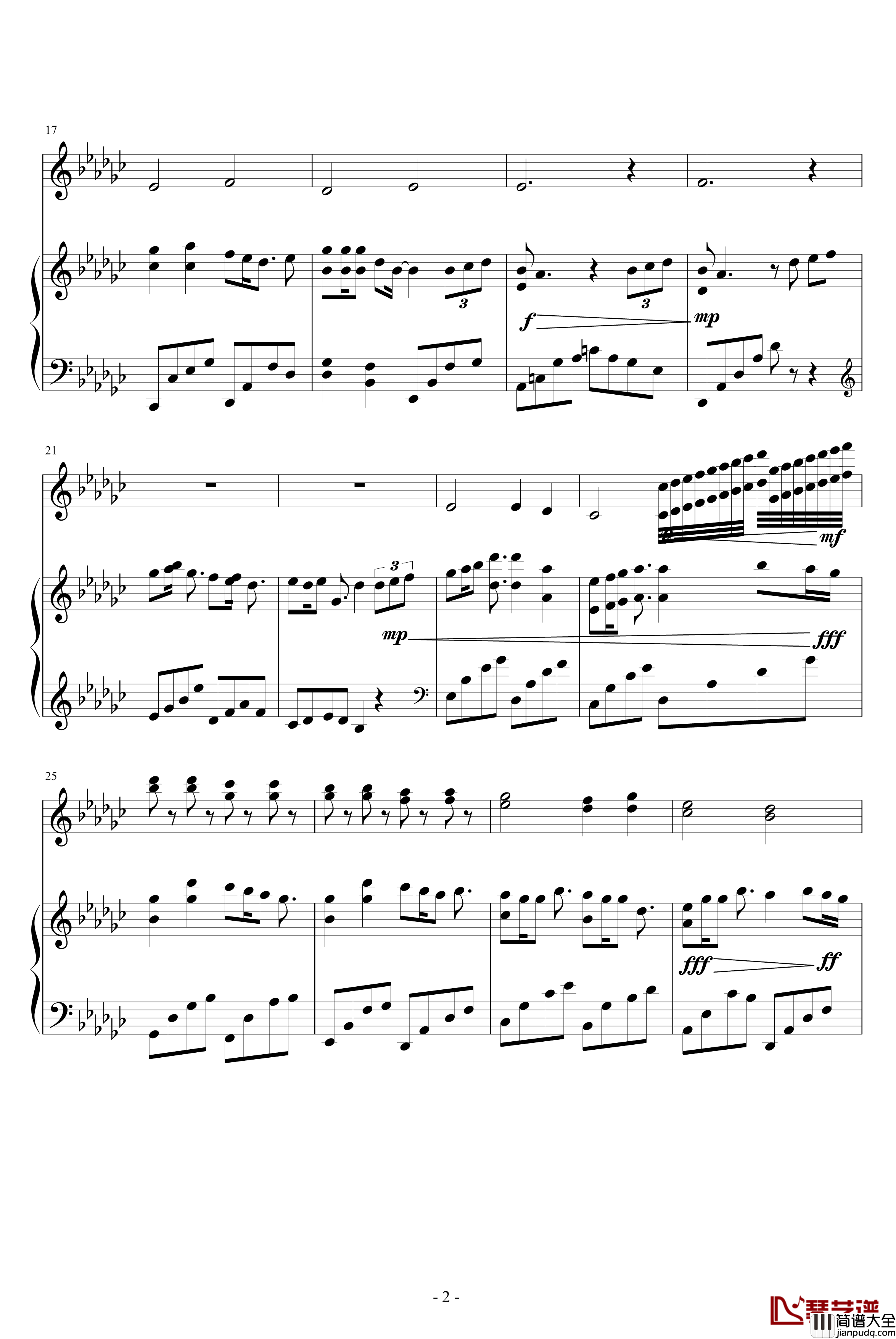 情歌钢琴谱_钢琴弦乐版_梁静茹