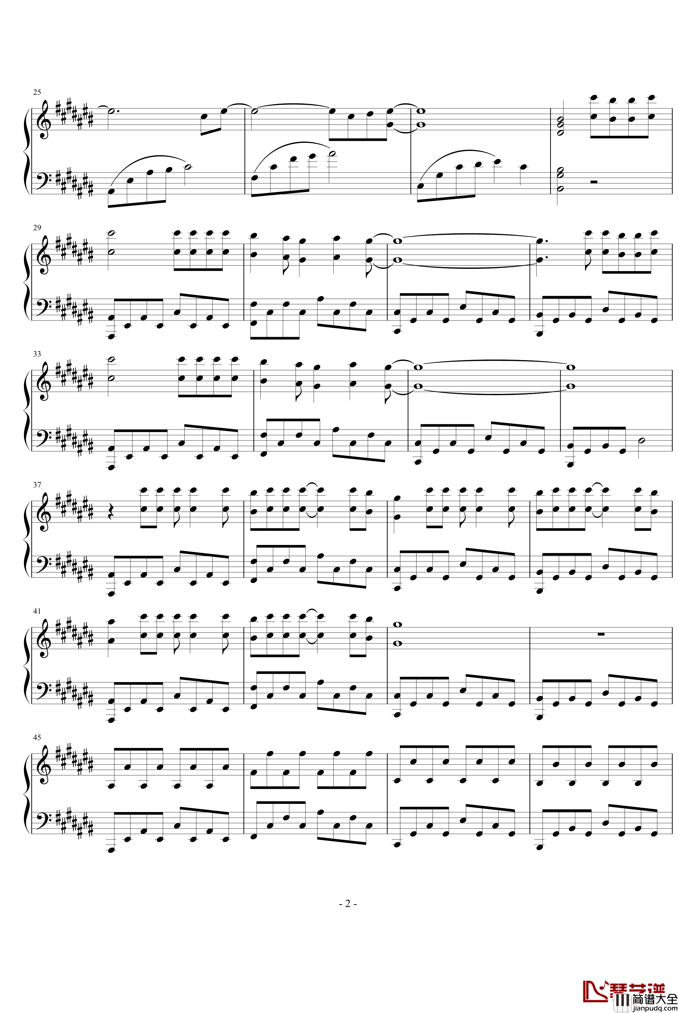 One钢琴谱_Piano_Version_Epik_High