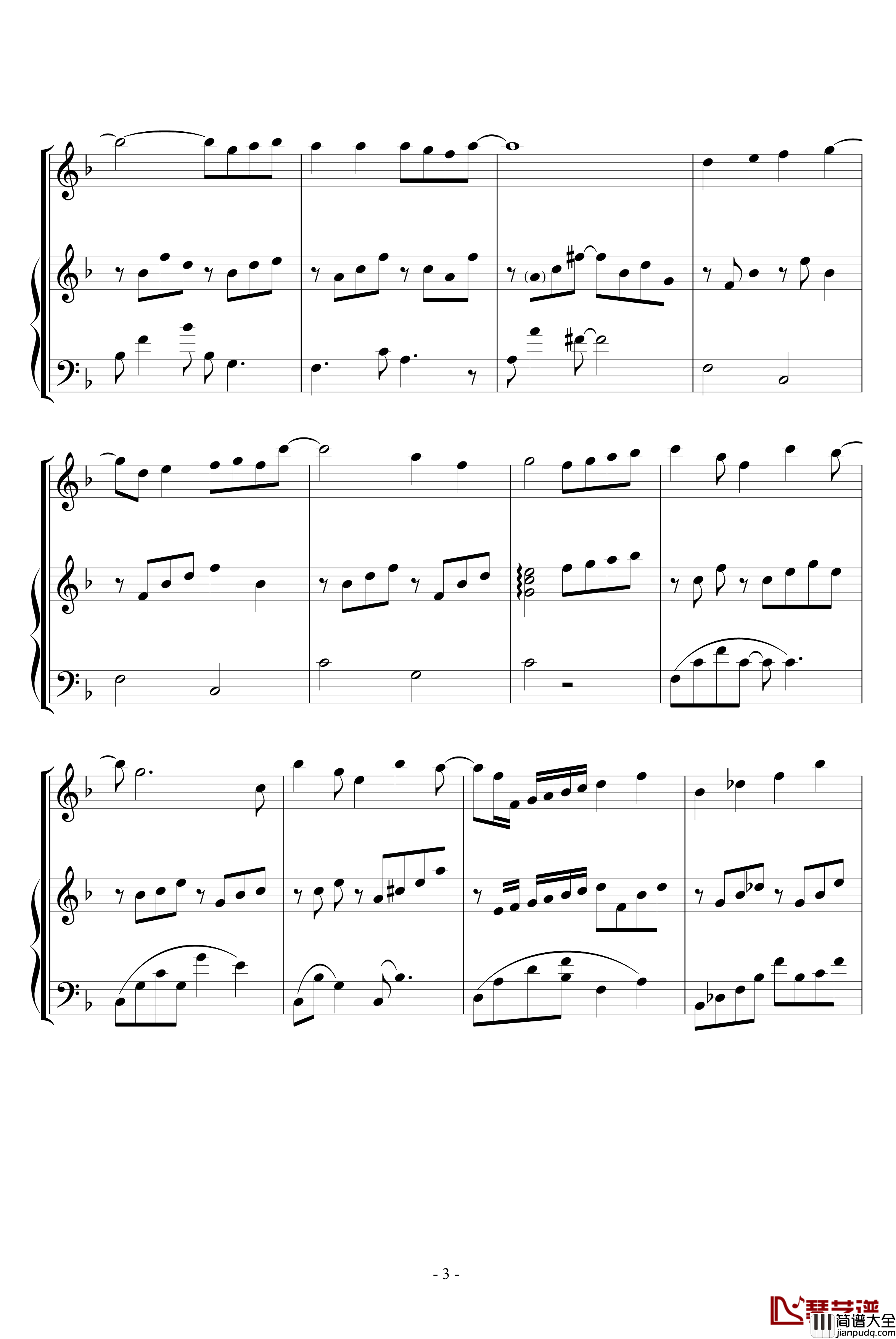 龙猫的主题钢琴谱_久石让