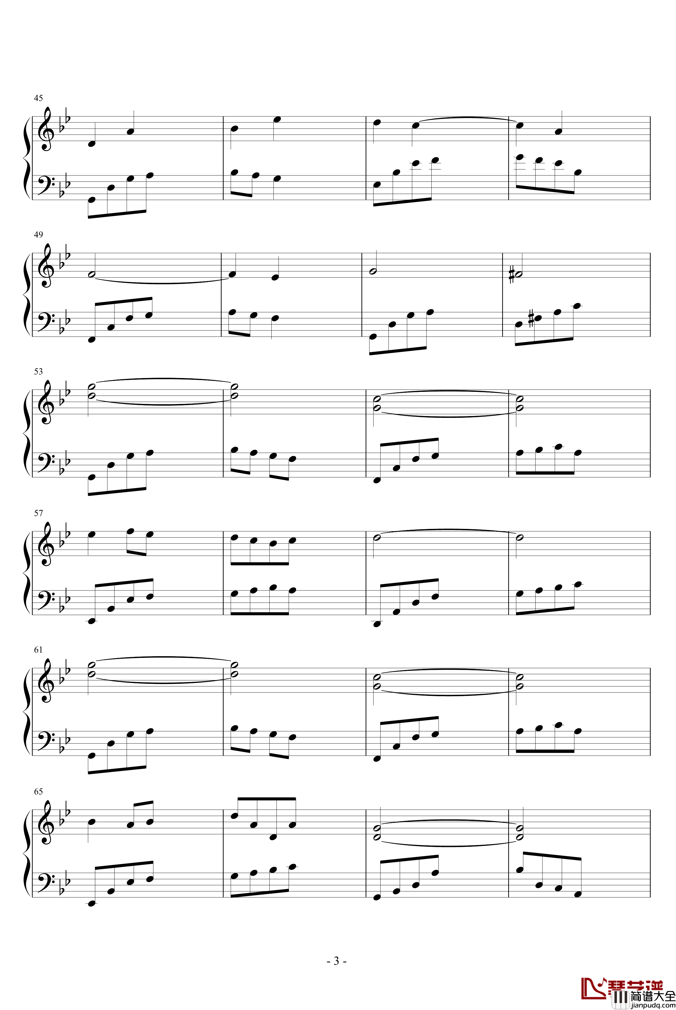 简单心情钢琴谱_jeanjsk,风花雨露