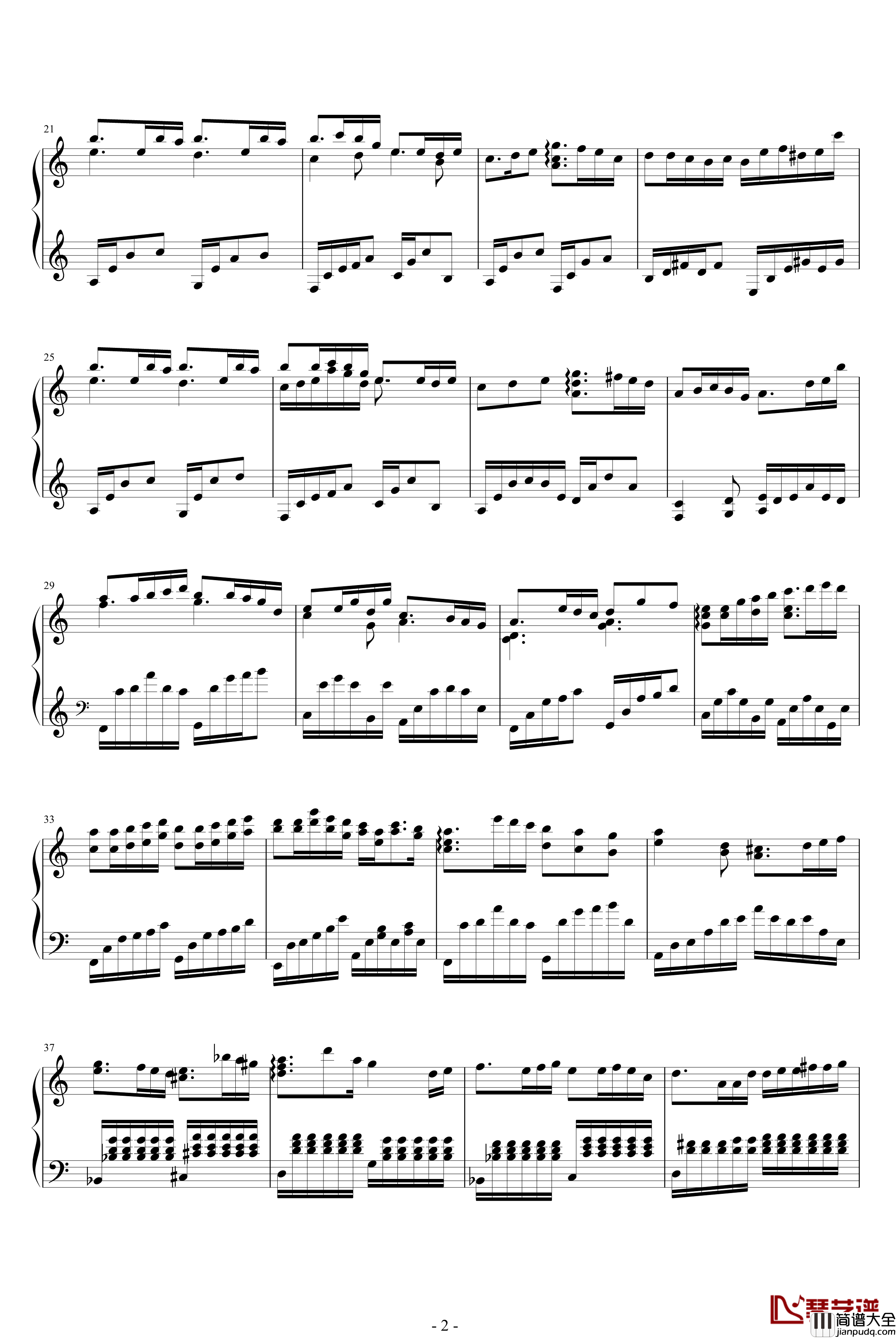 孤月华章钢琴谱_花如雨_乐侠