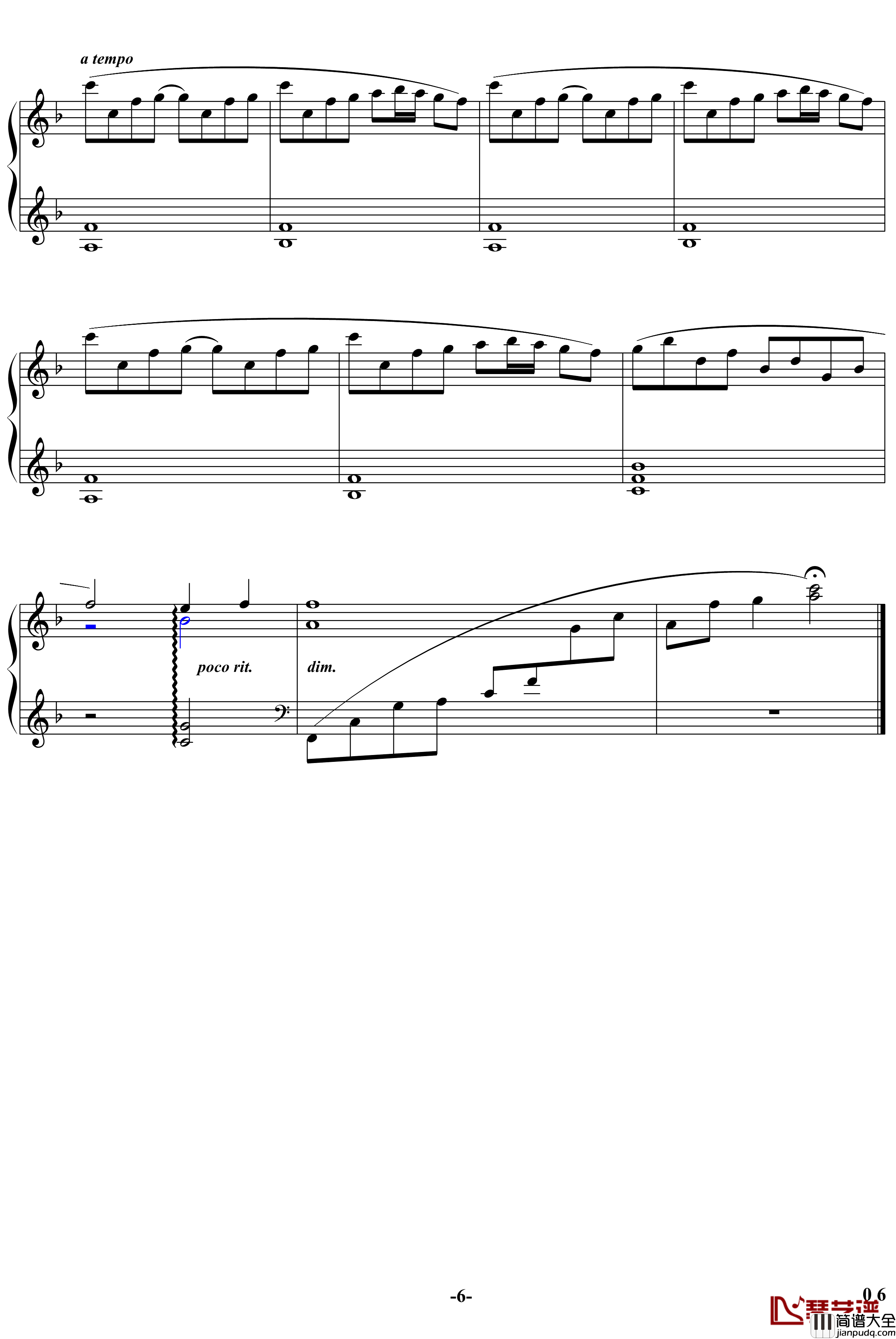 我甜蜜的情人节钢琴谱_影视