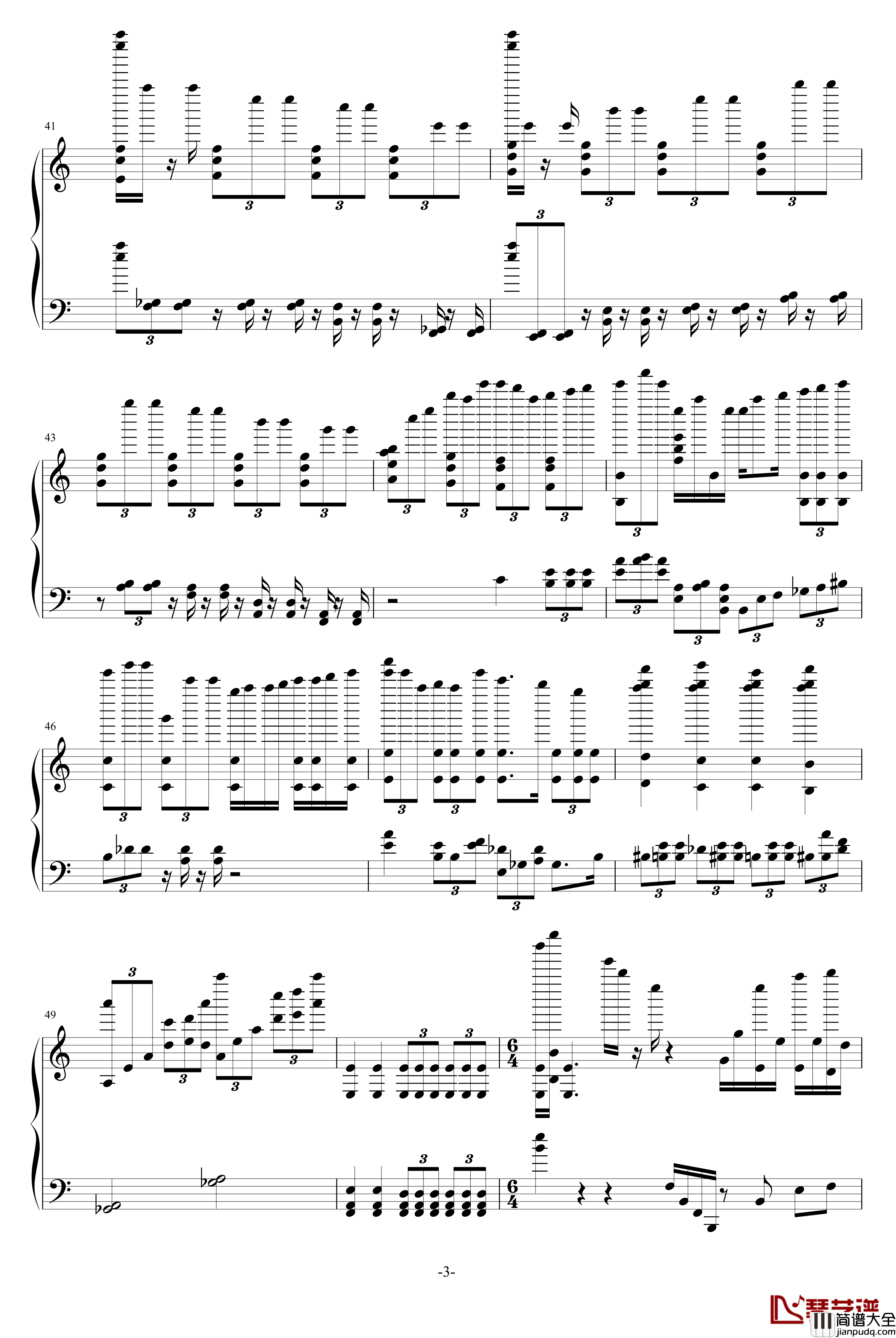 Anti_Ares钢琴谱_PF_Concerto_No.1__ピアノ協奏曲1番_蠍火_游戏