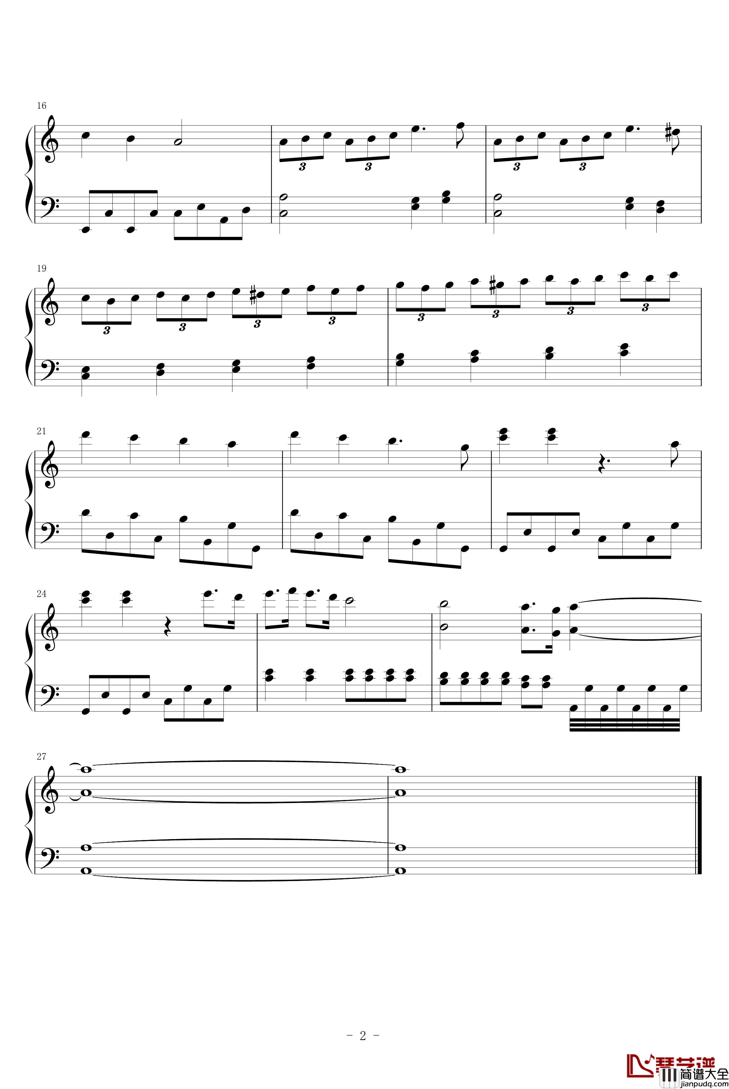 無厘头钢琴谱_風之音韻