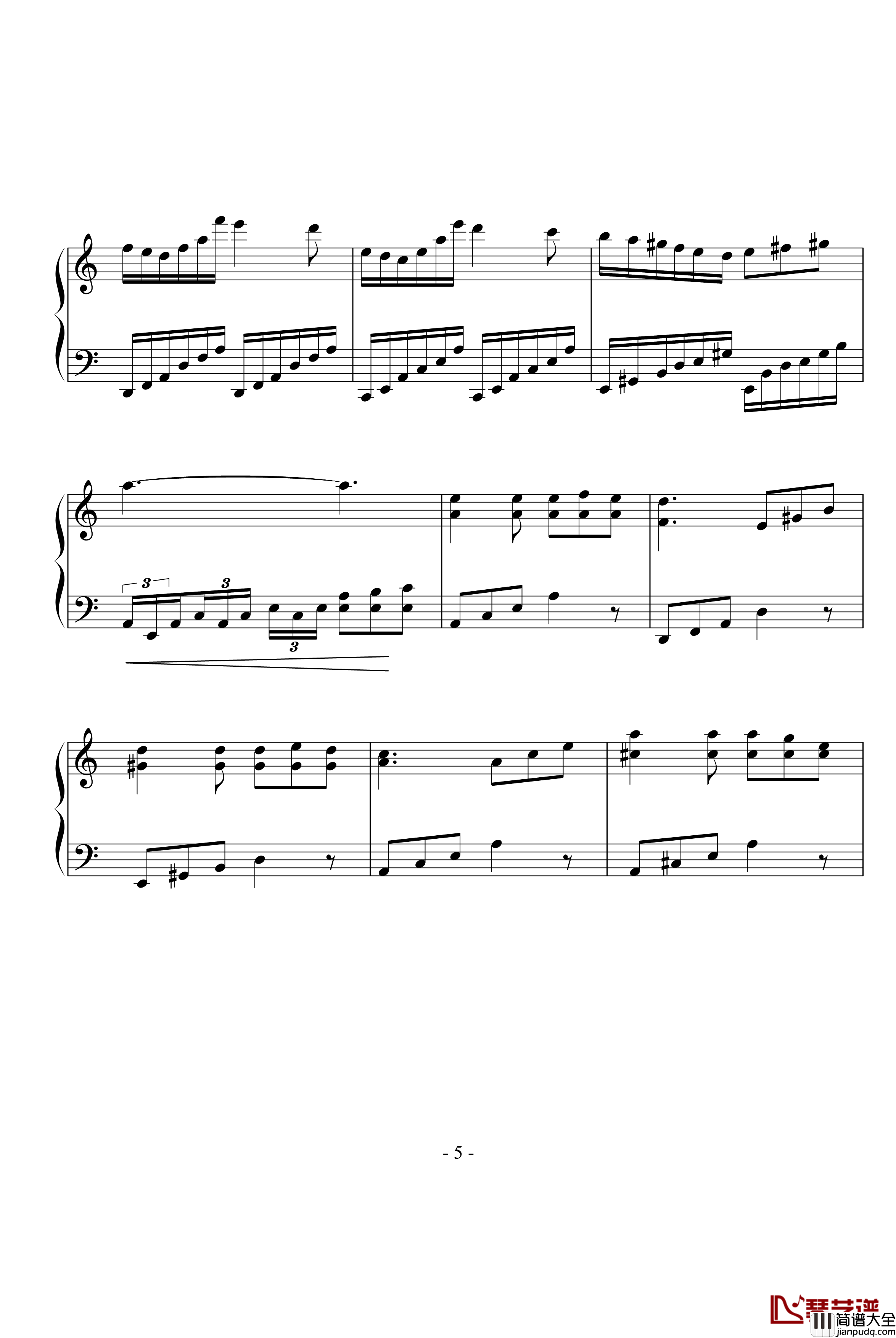 明日的舞钢琴谱_elisa2016