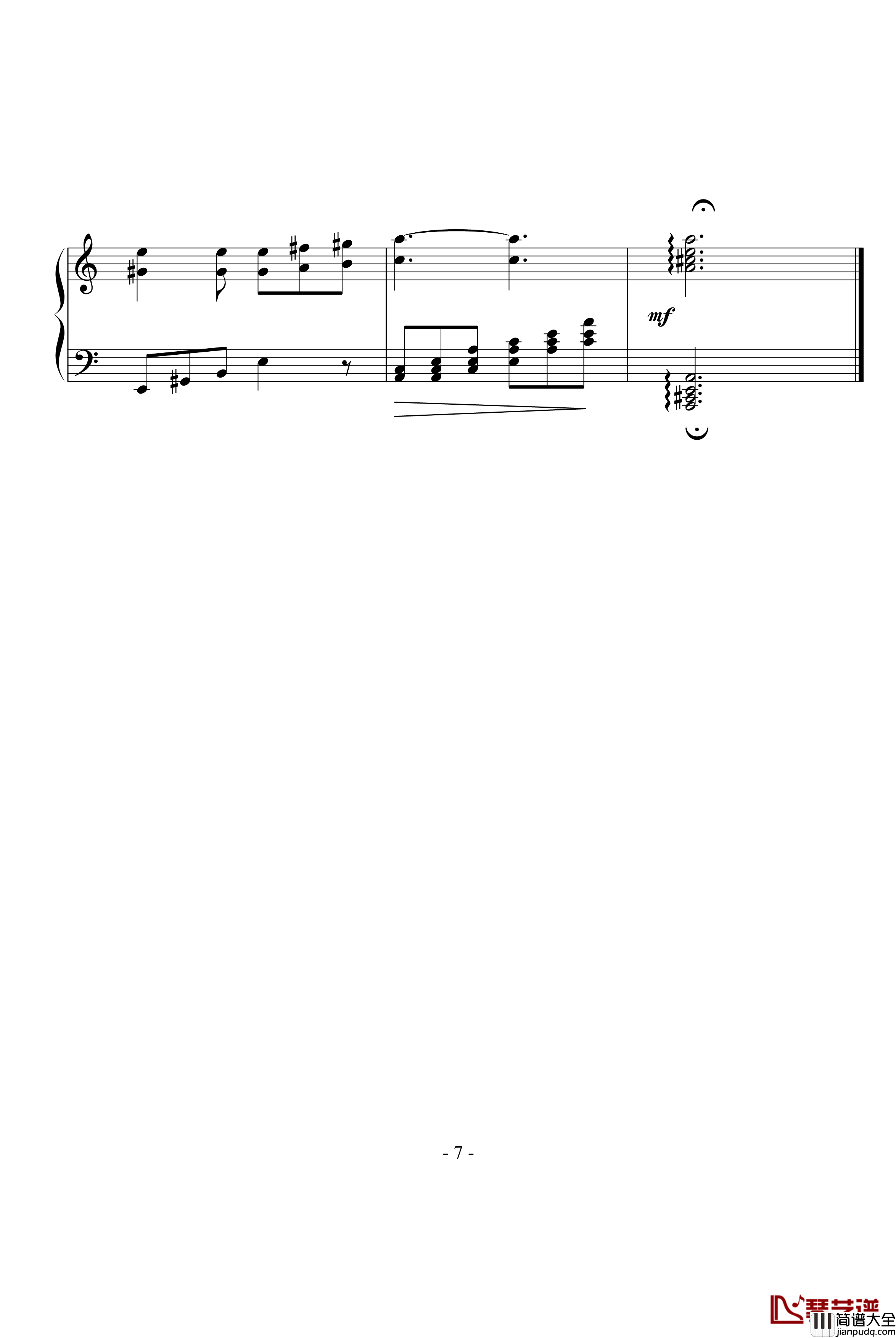 明日的舞钢琴谱_elisa2016