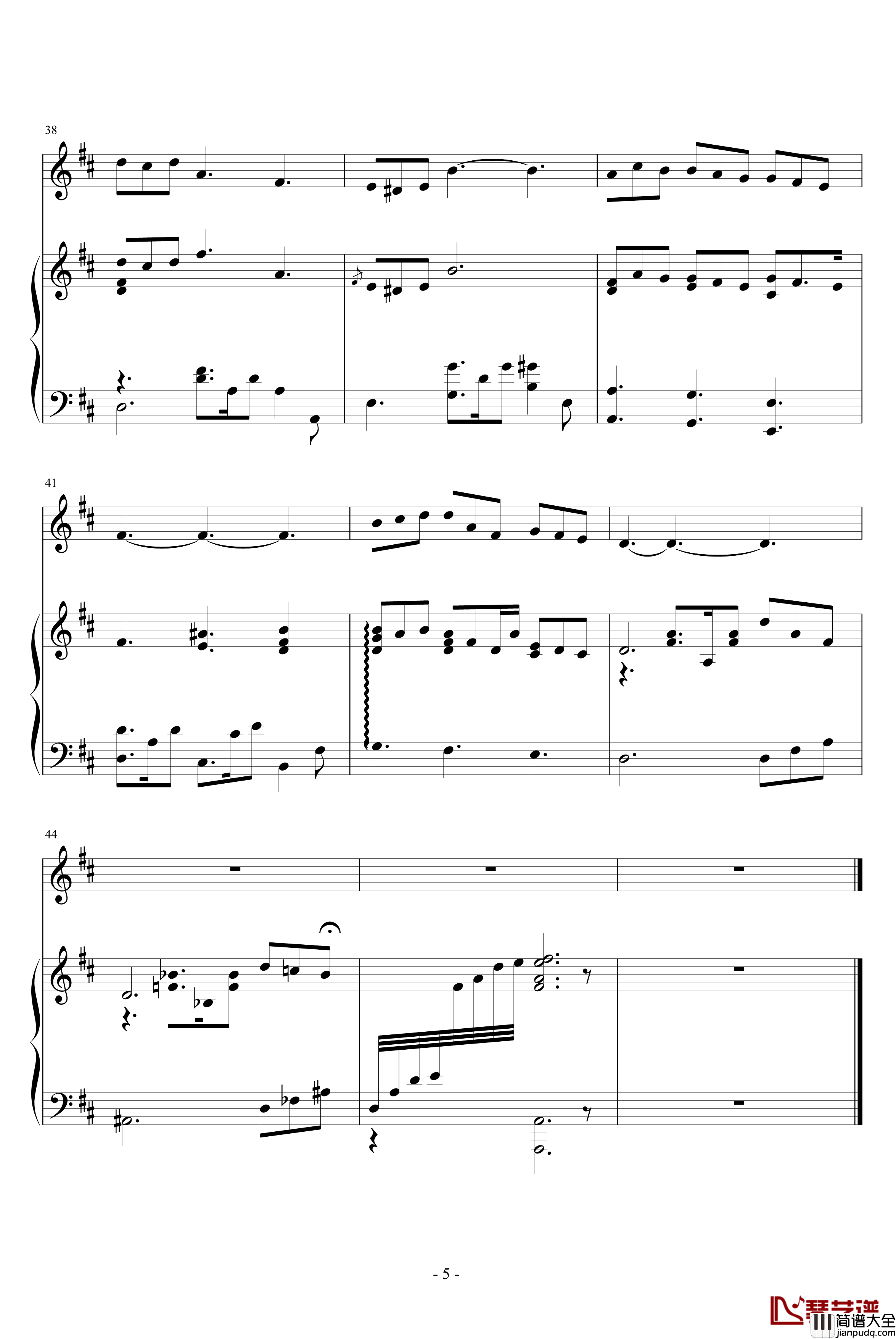 美丽的神梦钢琴谱_福斯特