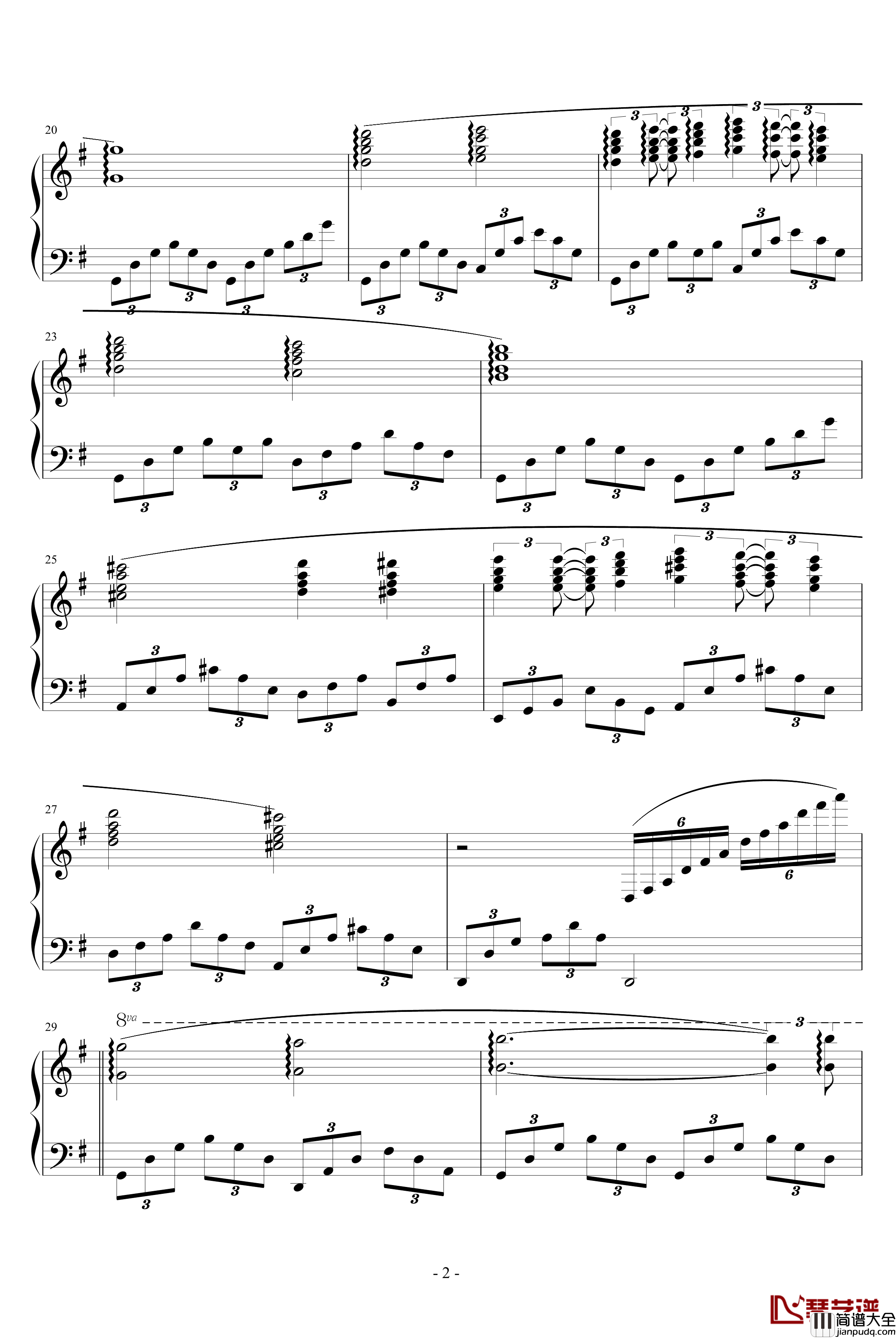 冷藏的爱钢琴谱_克莱德曼