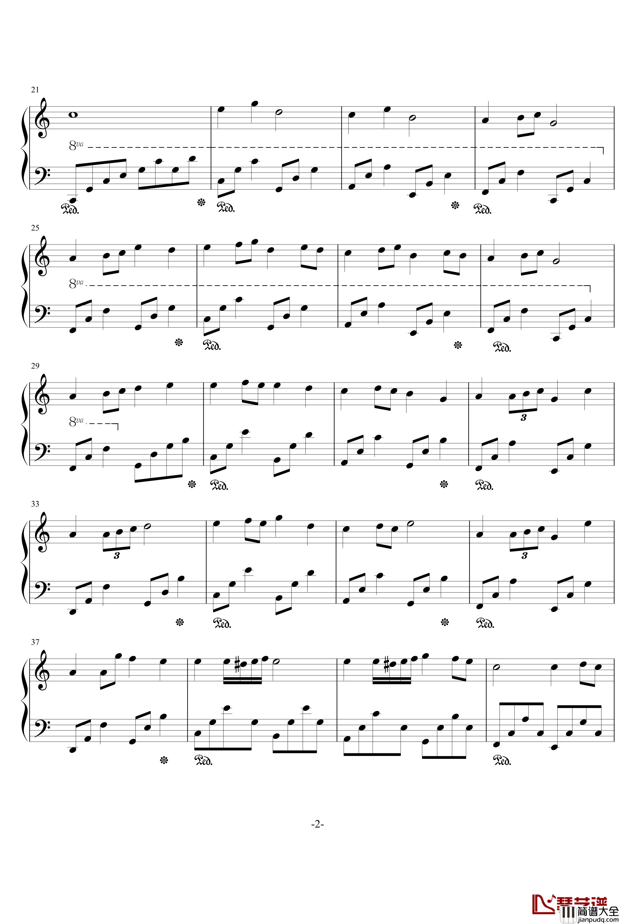 回忆那一天钢琴谱_PianoYZ