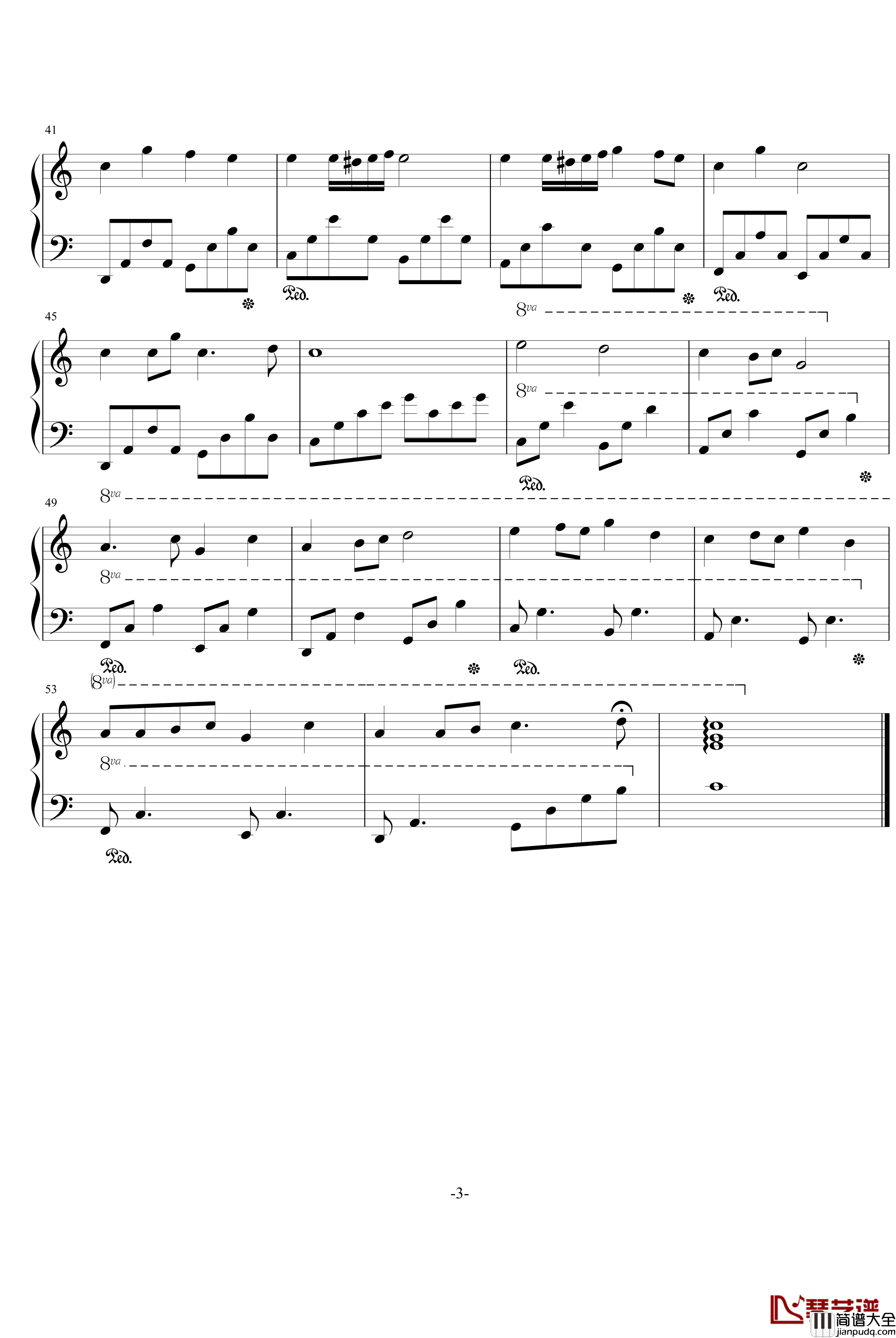 回忆那一天钢琴谱_PianoYZ