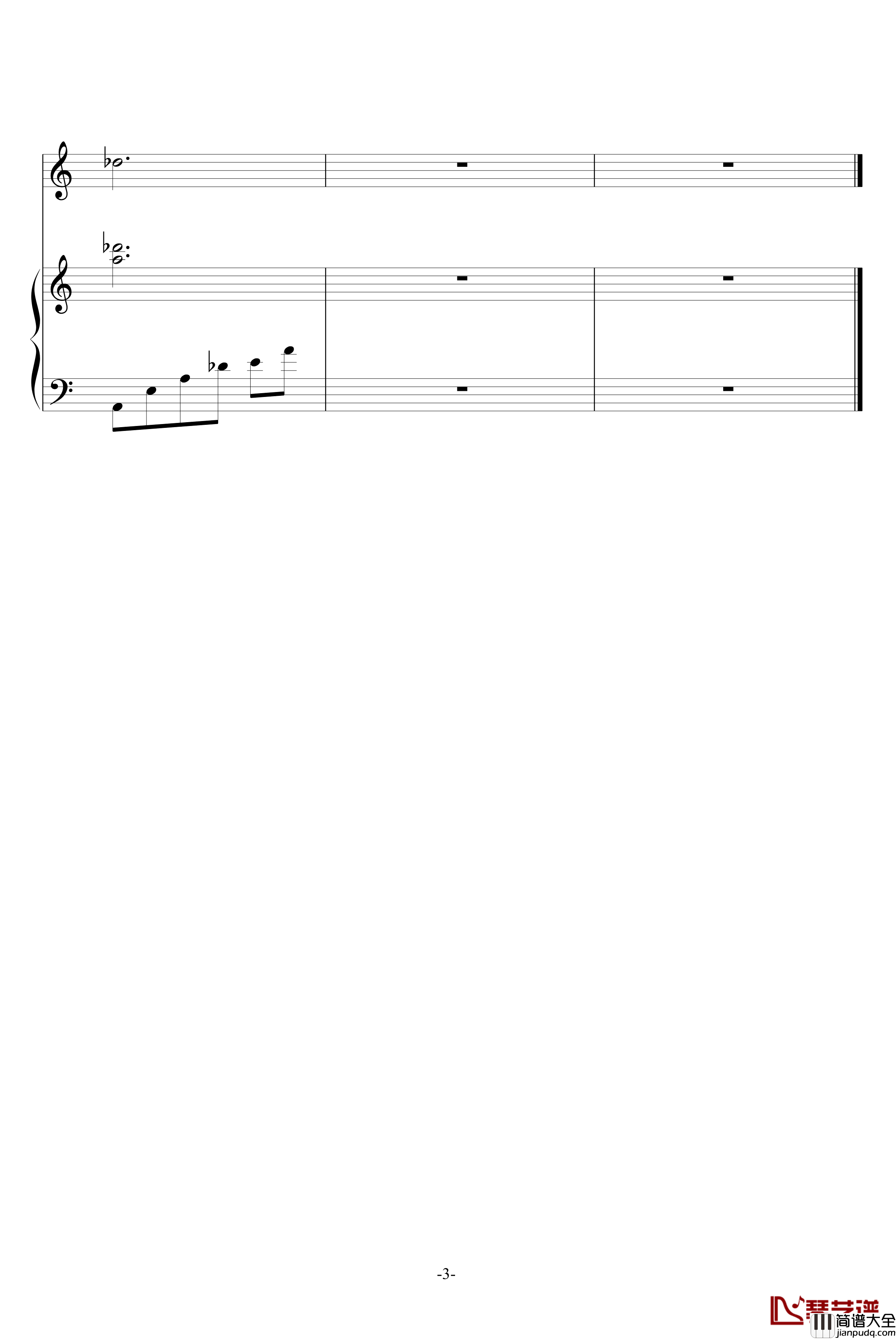 A_Chinese_tall_story钢琴谱_久石让