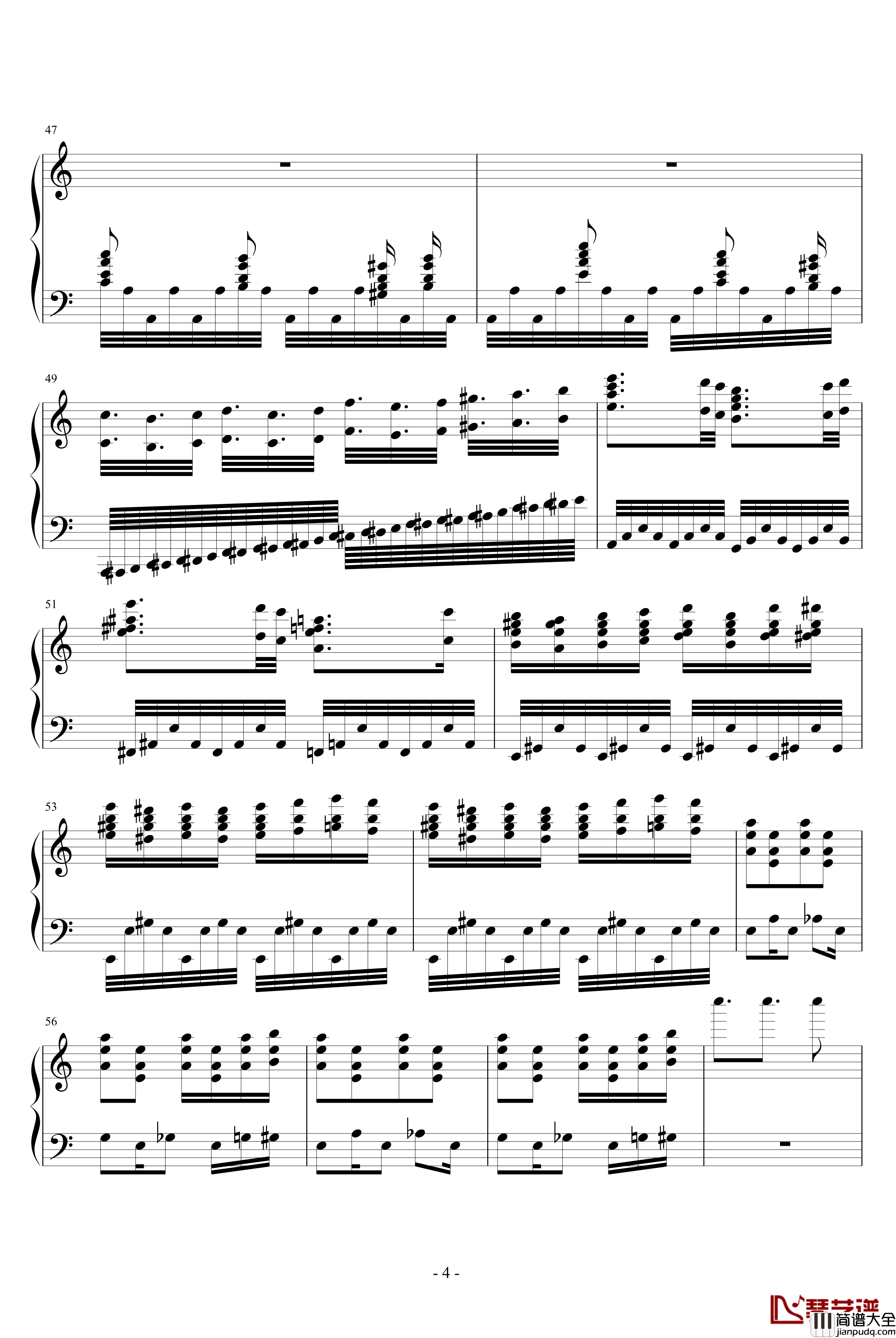 幽灵盛典2钢琴谱_动漫影视