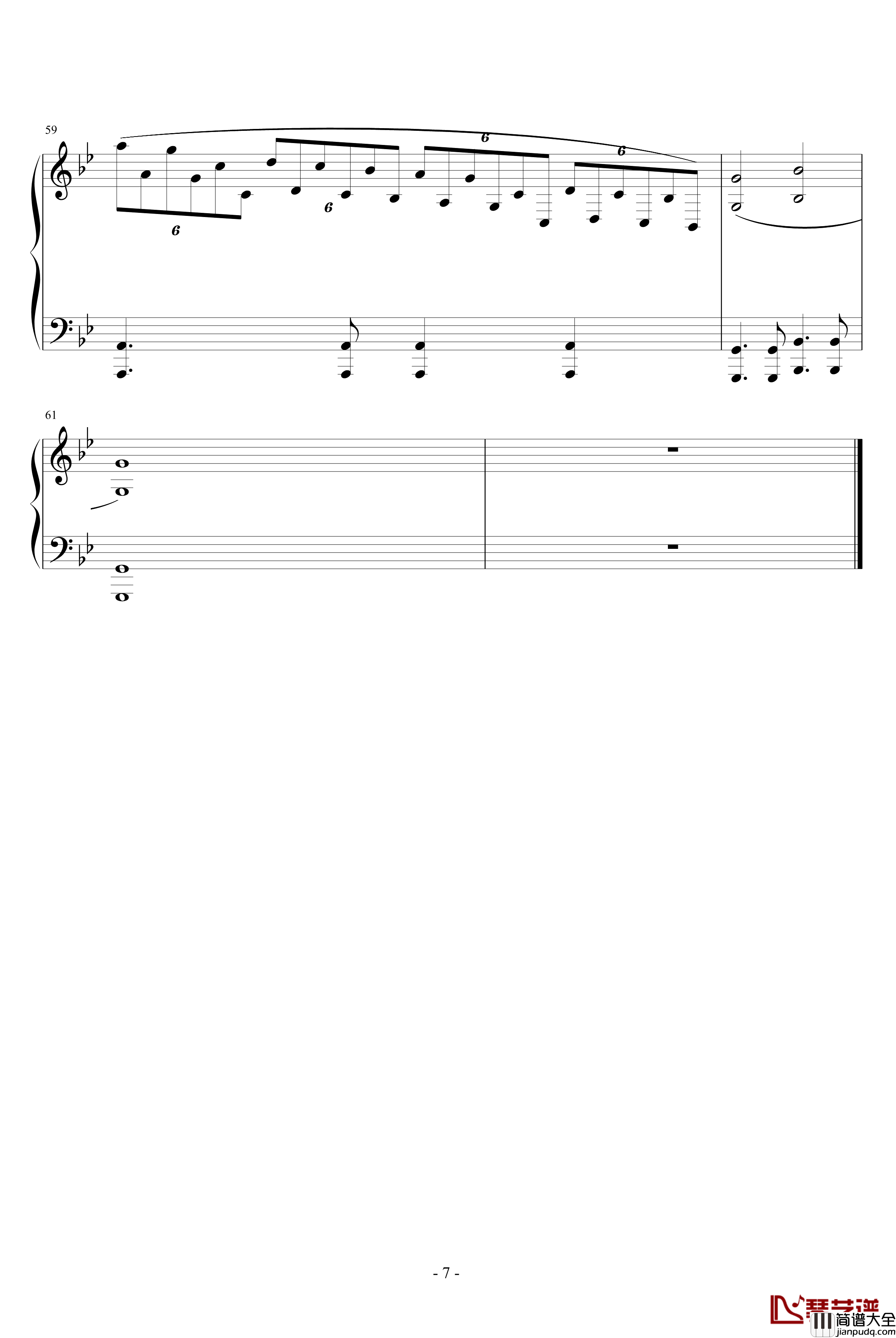 梦中的婚礼钢琴谱_吴越改编版_克莱德曼