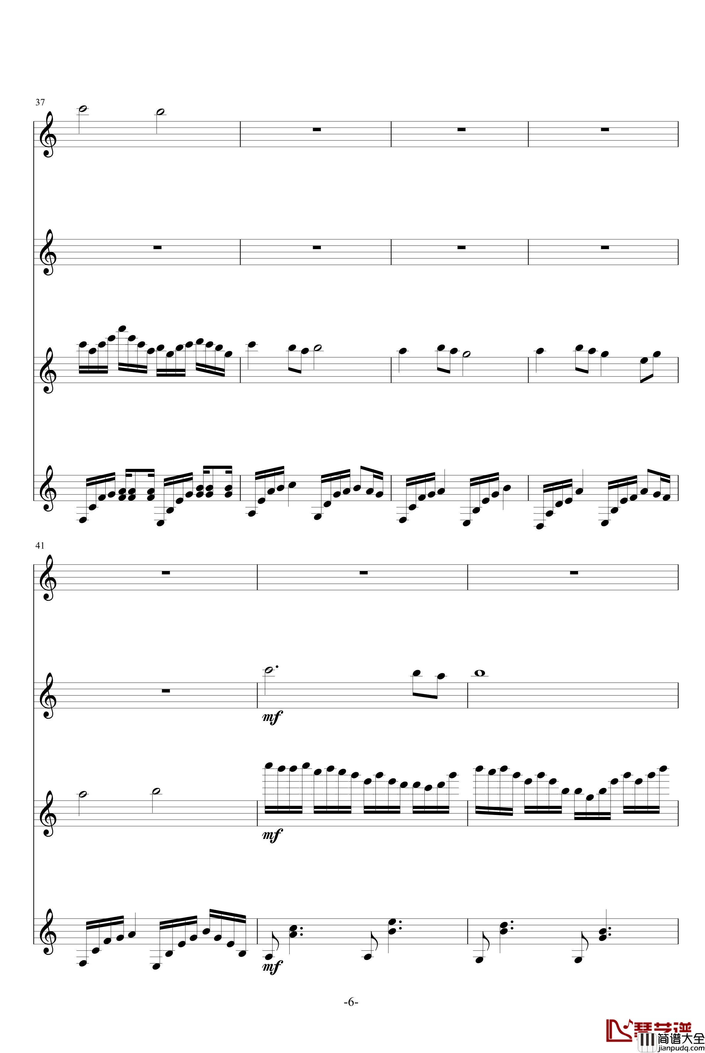 月之小舞曲钢琴谱_升c小调