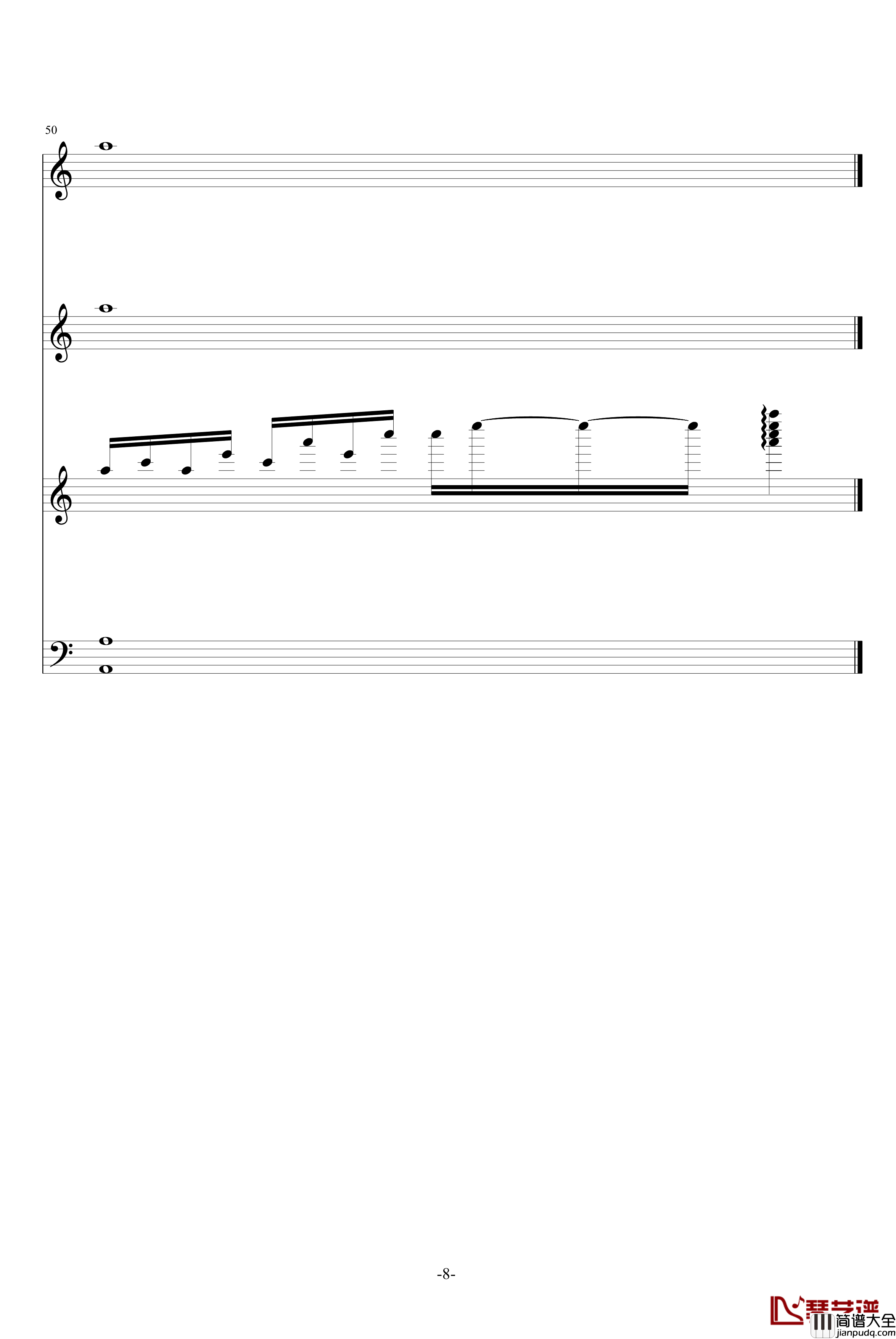 月之小舞曲钢琴谱_升c小调