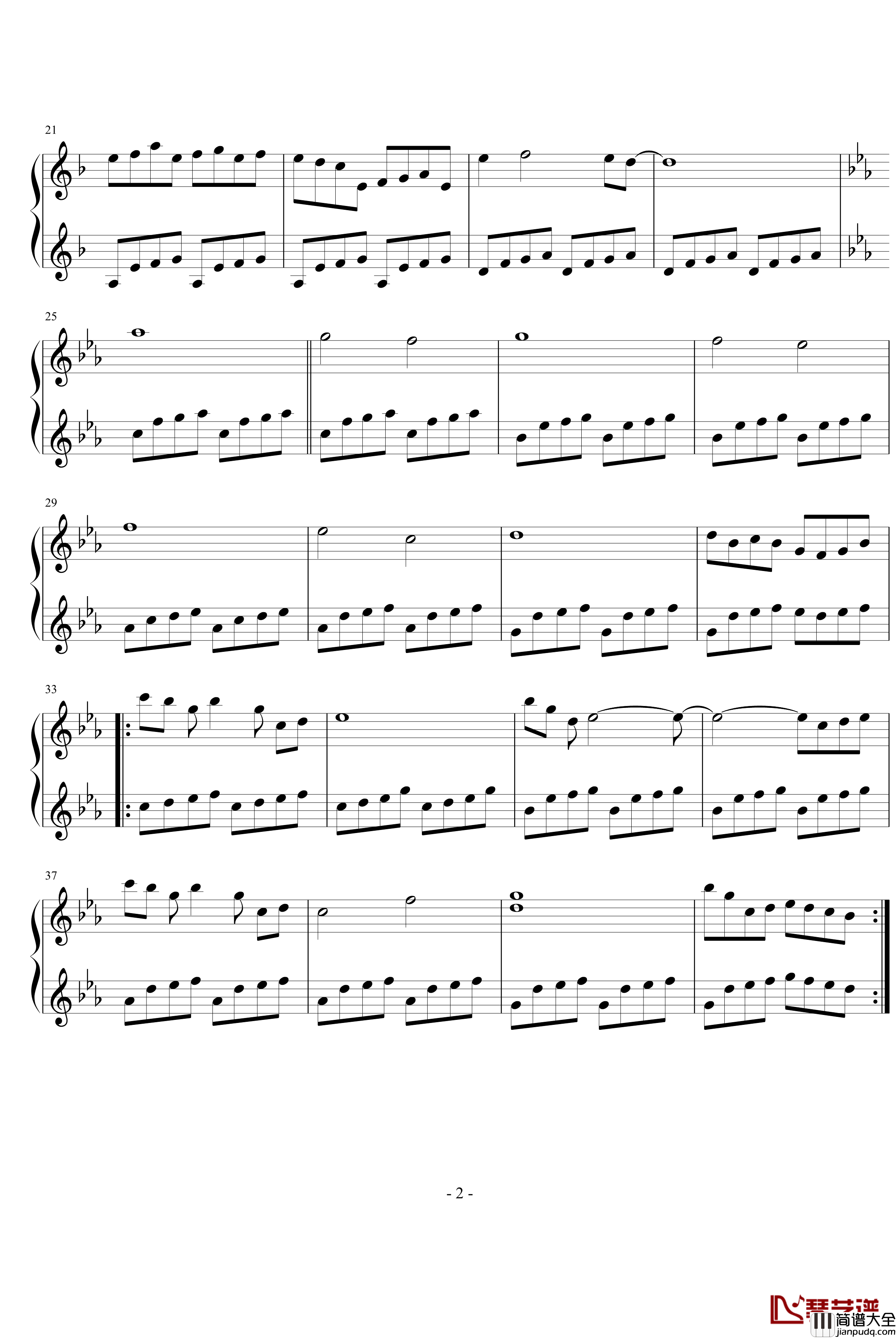 水光流韵钢琴谱_风花雨露