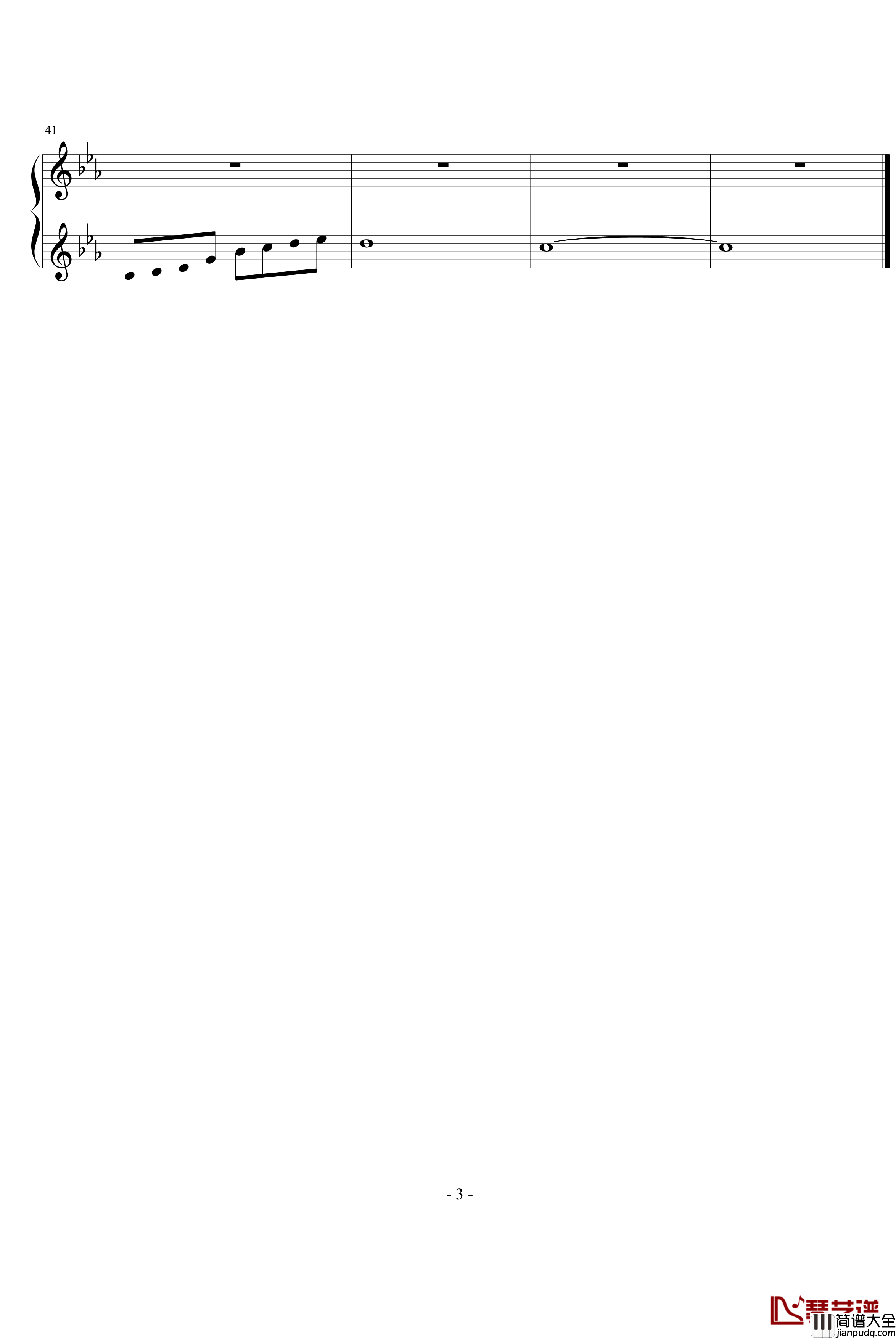 水光流韵钢琴谱_风花雨露