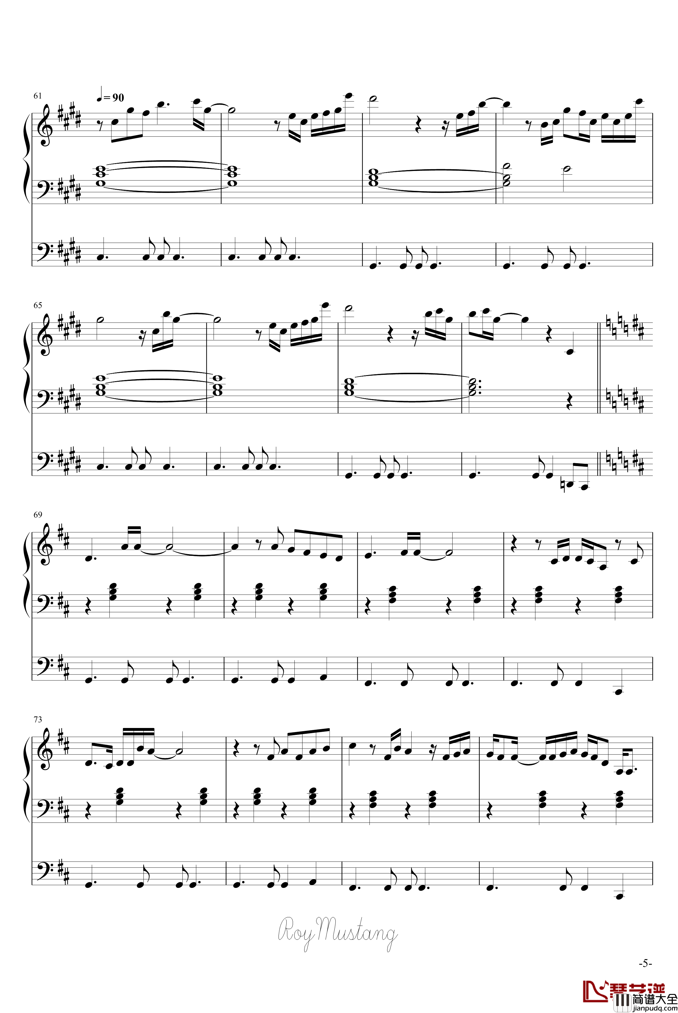 炉心融解钢琴谱_动漫影视_镜音リン