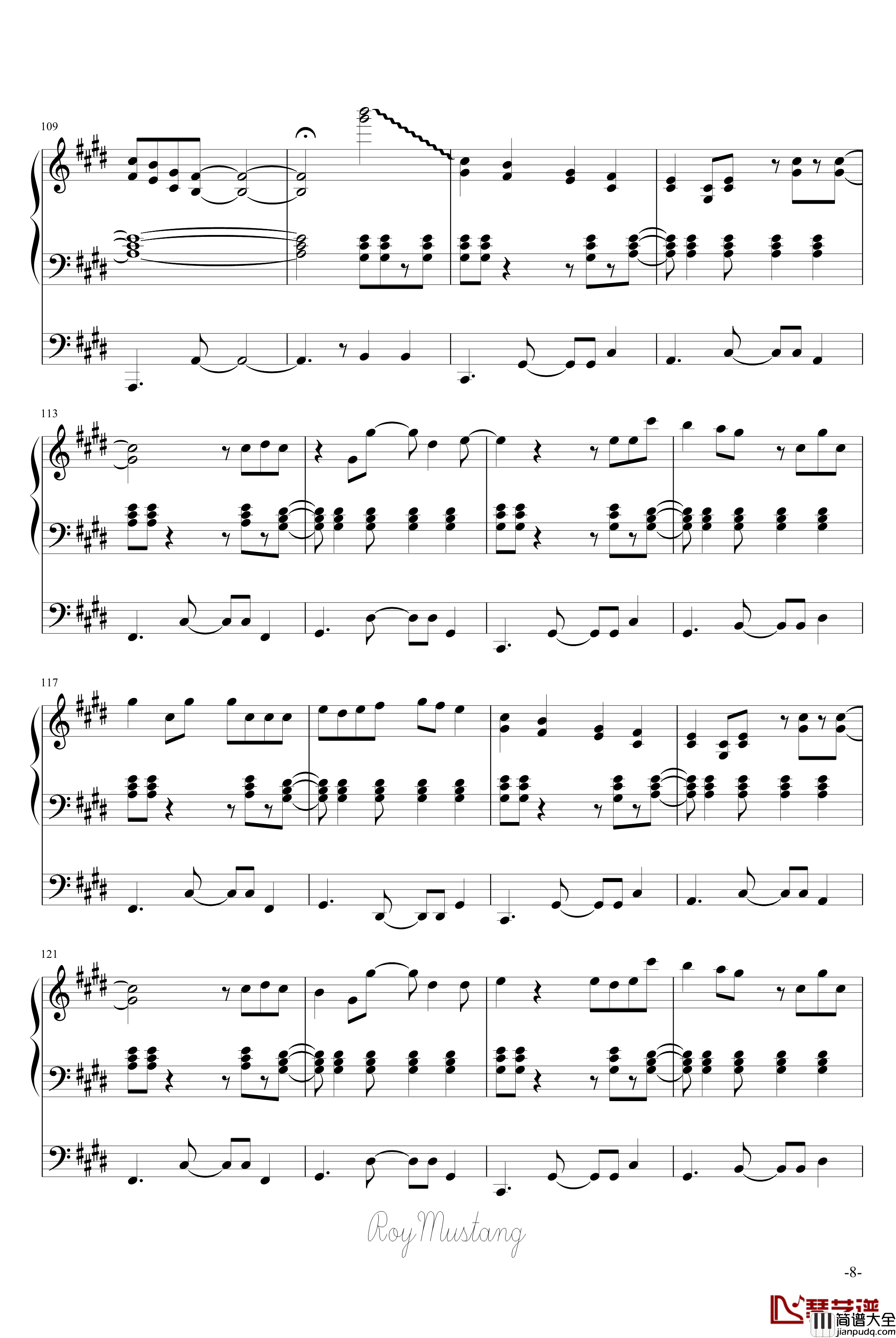 炉心融解钢琴谱_动漫影视_镜音リン