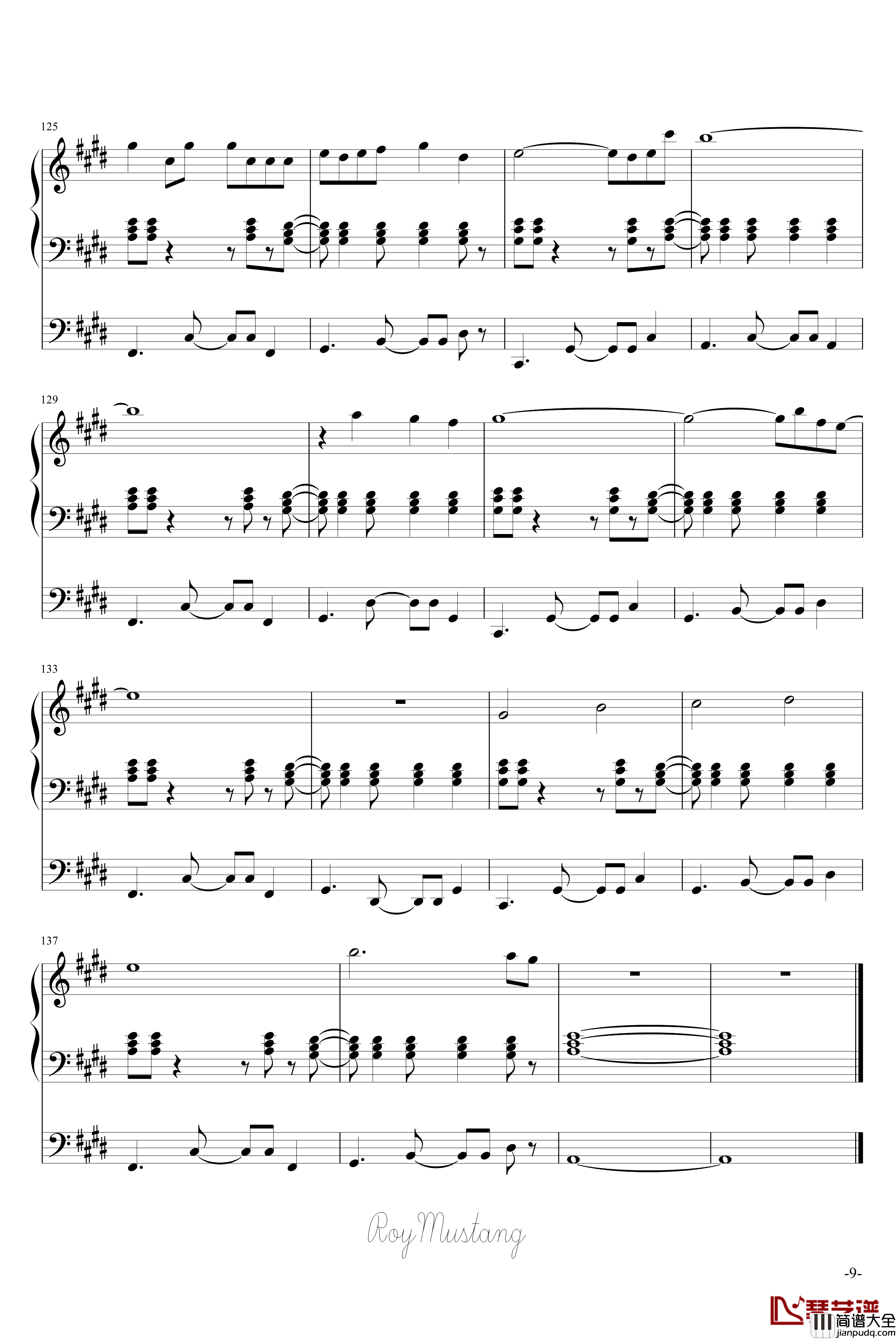 炉心融解钢琴谱_动漫影视_镜音リン