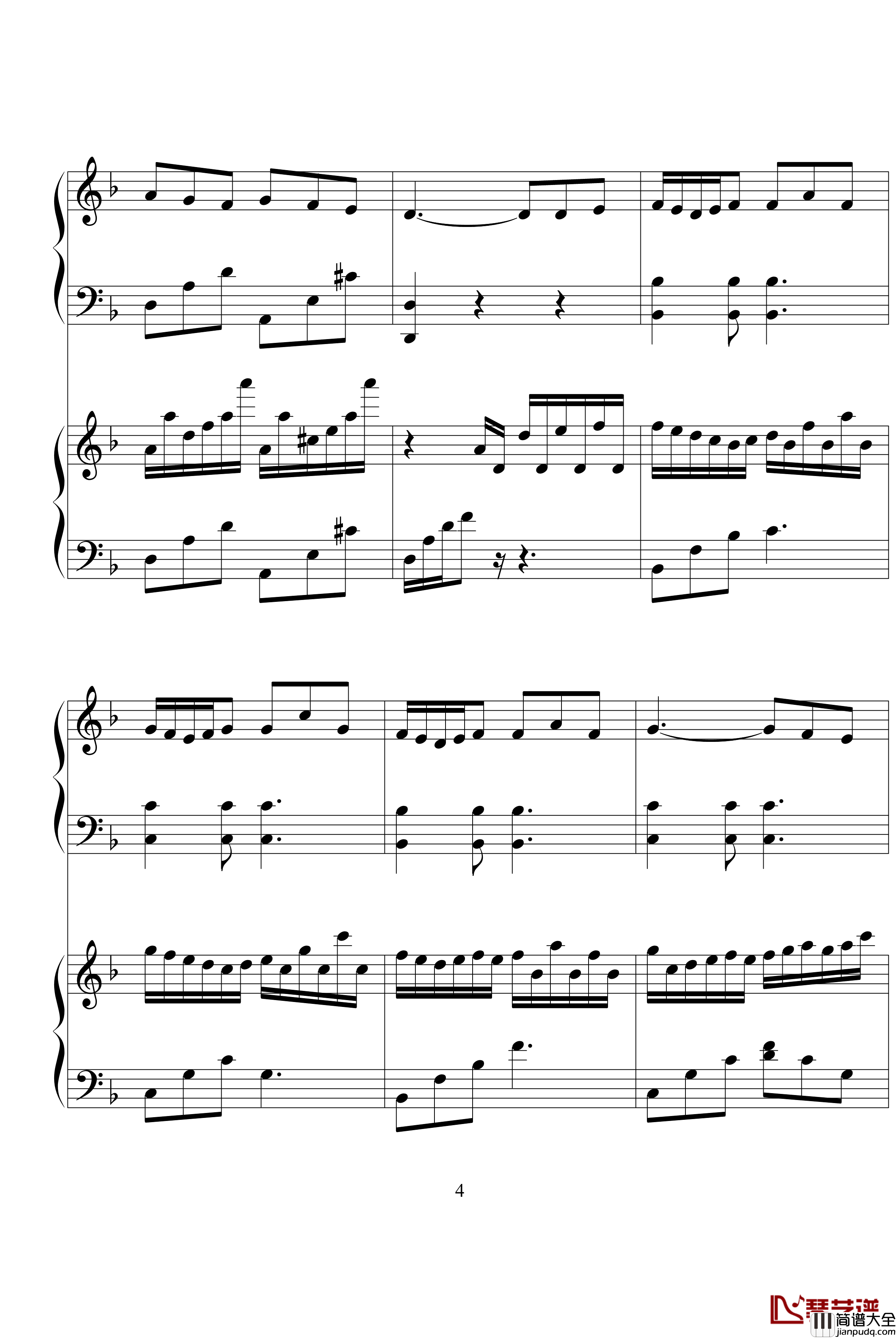 我不会唱歌钢琴谱_完整版_李克勤