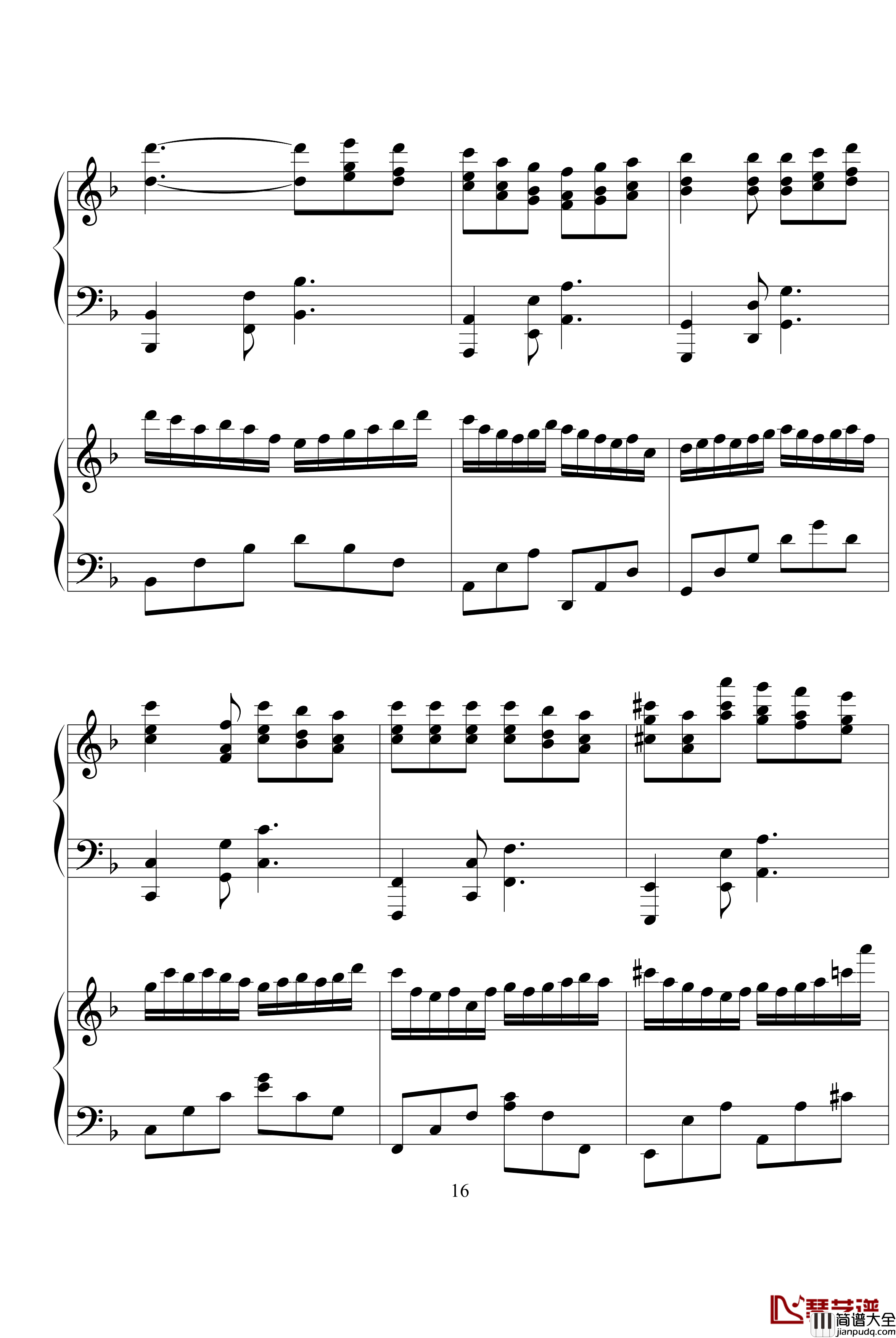 我不会唱歌钢琴谱_完整版_李克勤