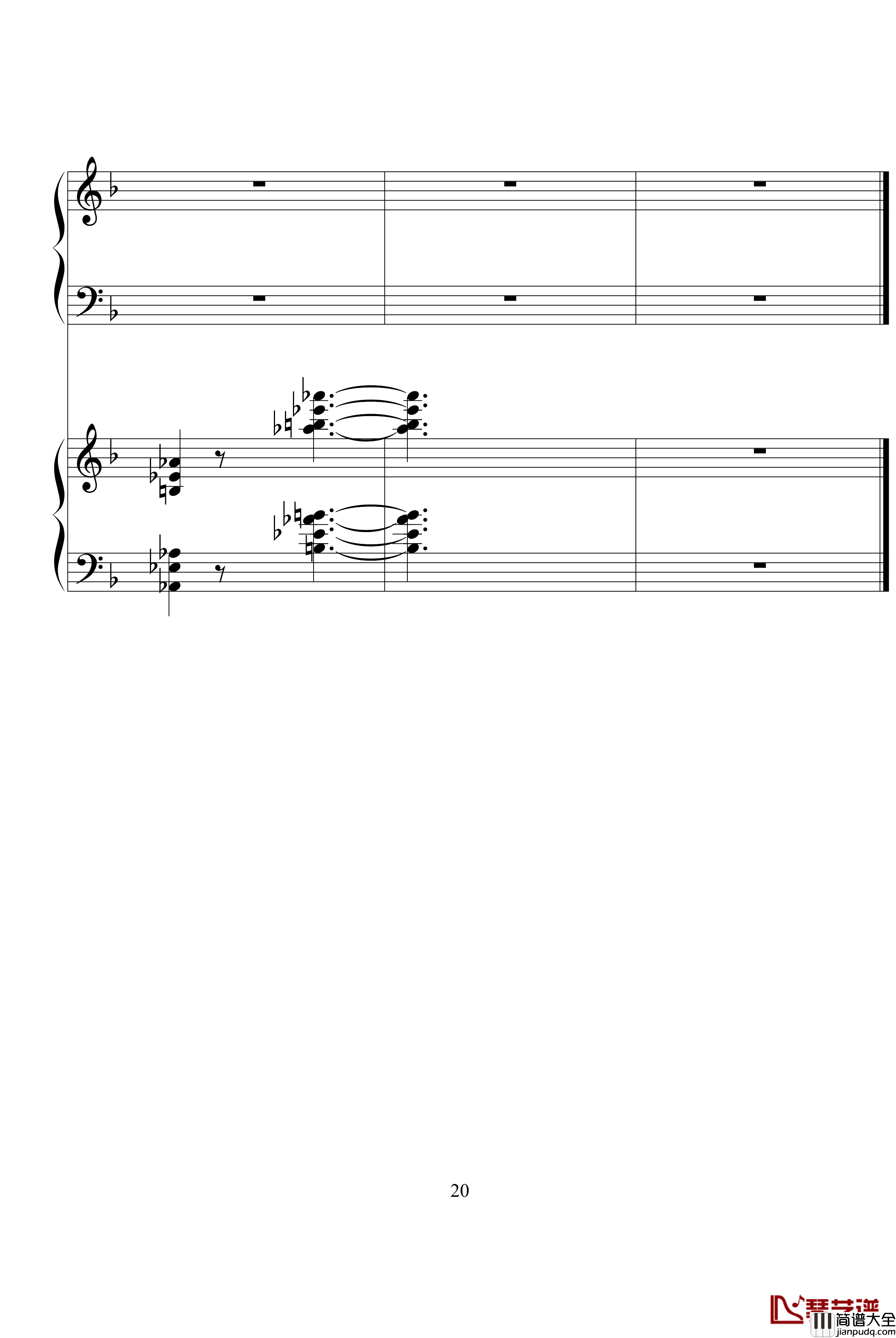 我不会唱歌钢琴谱_完整版_李克勤