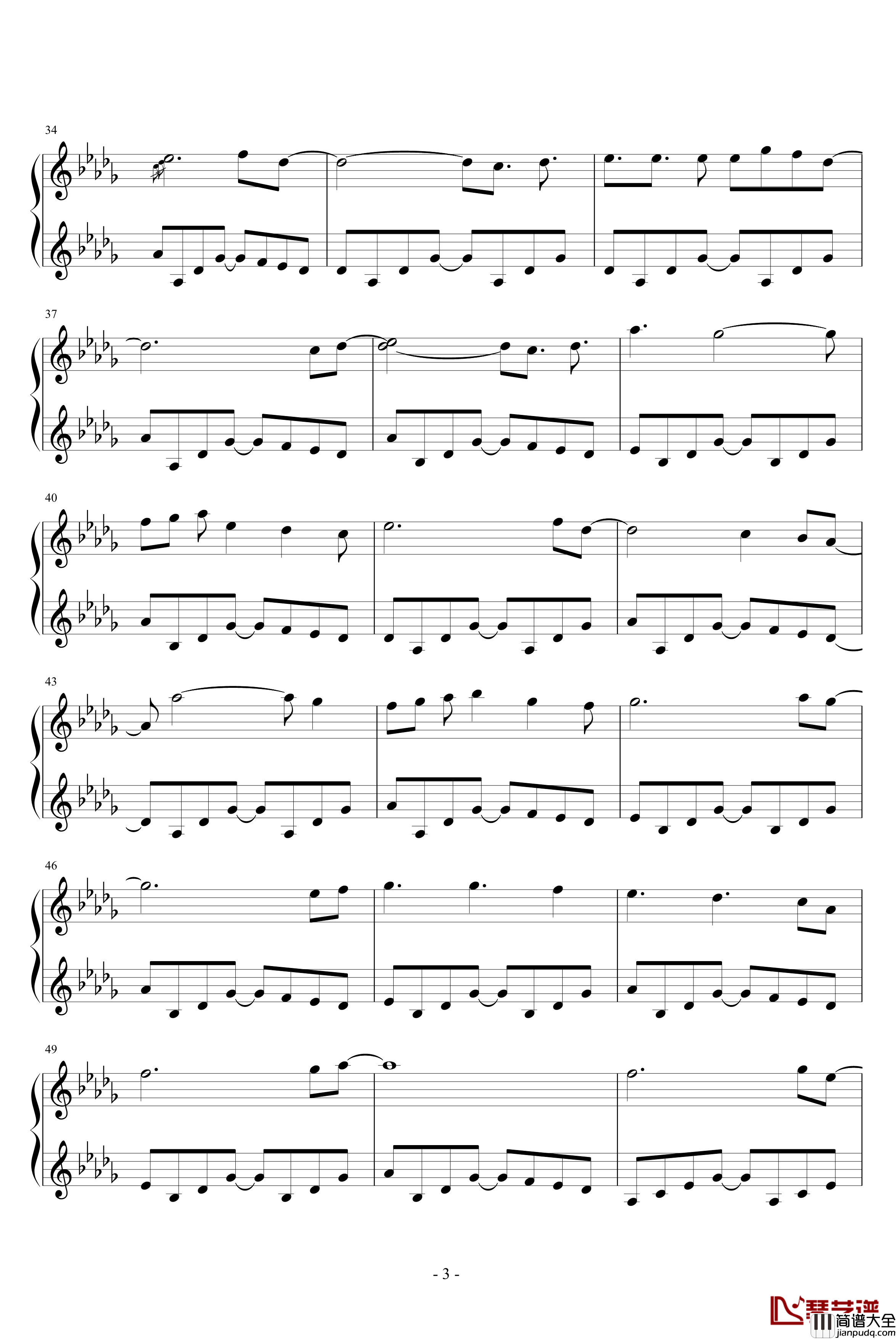 天空之城钢琴谱_冒险岛背景音乐