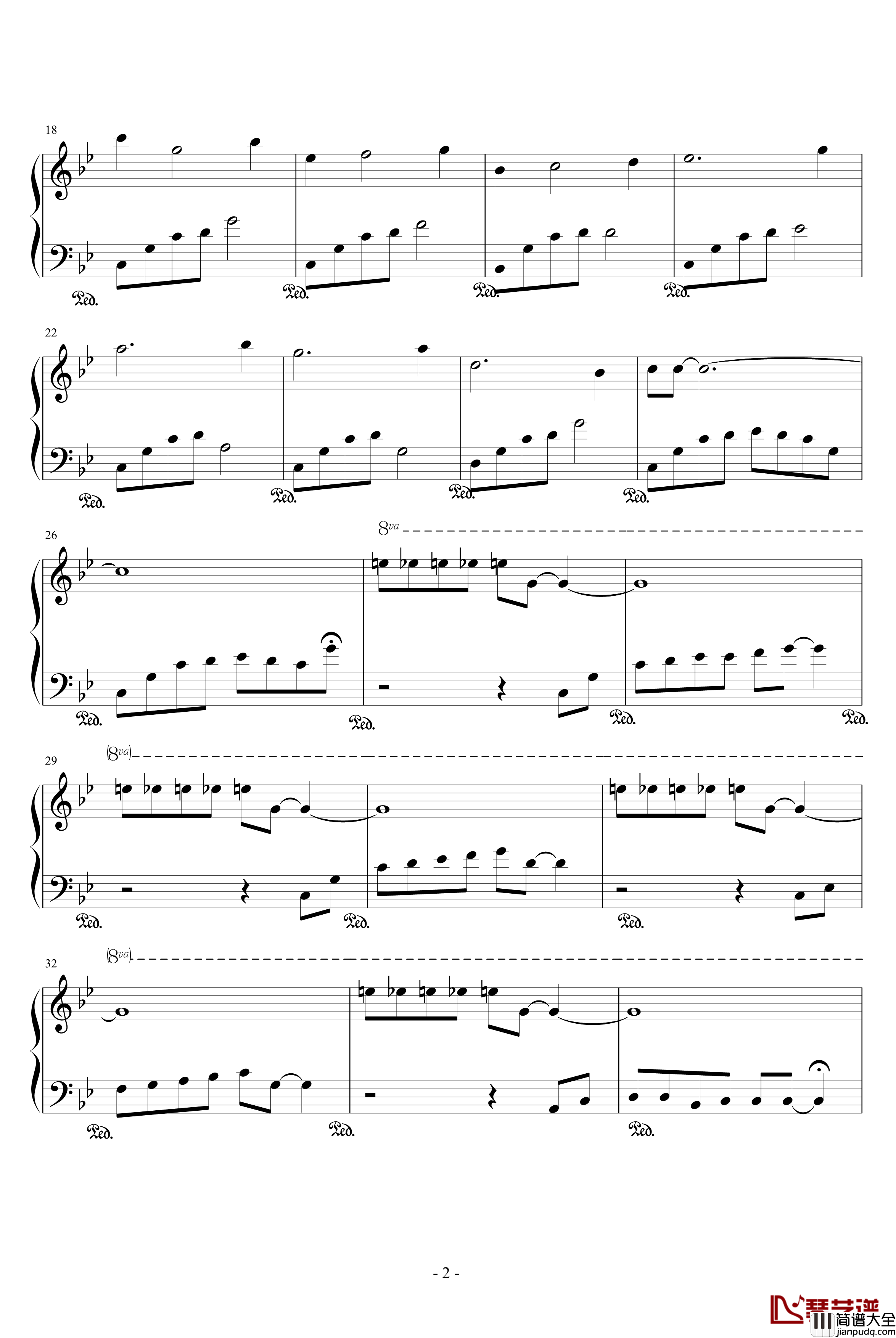 忧伤小调钢琴谱_竹昔