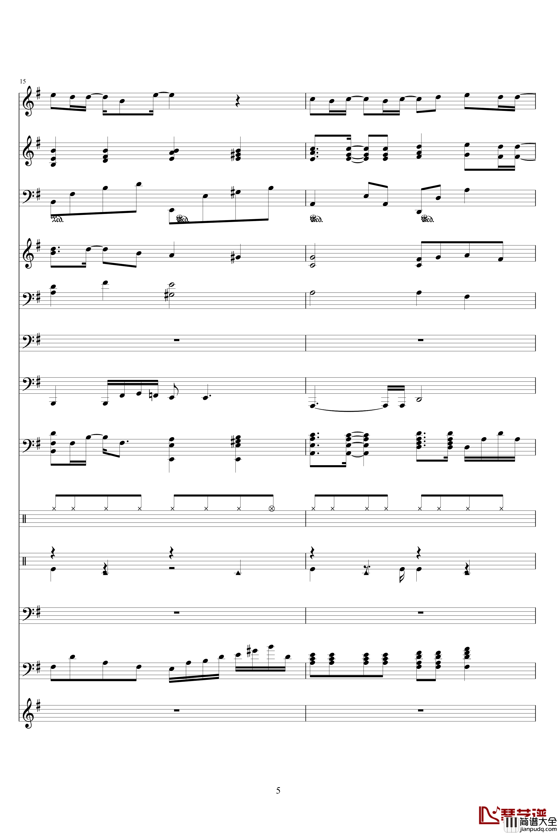 爱是最大权利钢琴谱_吴雨霏