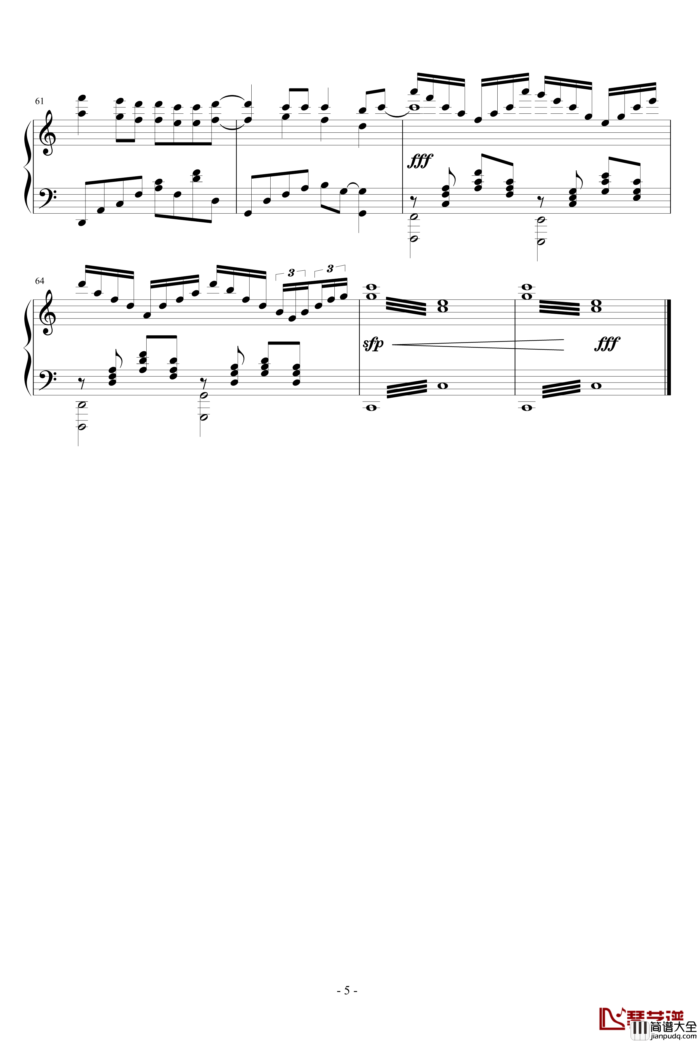 约定钢琴谱_演奏POP版_光良