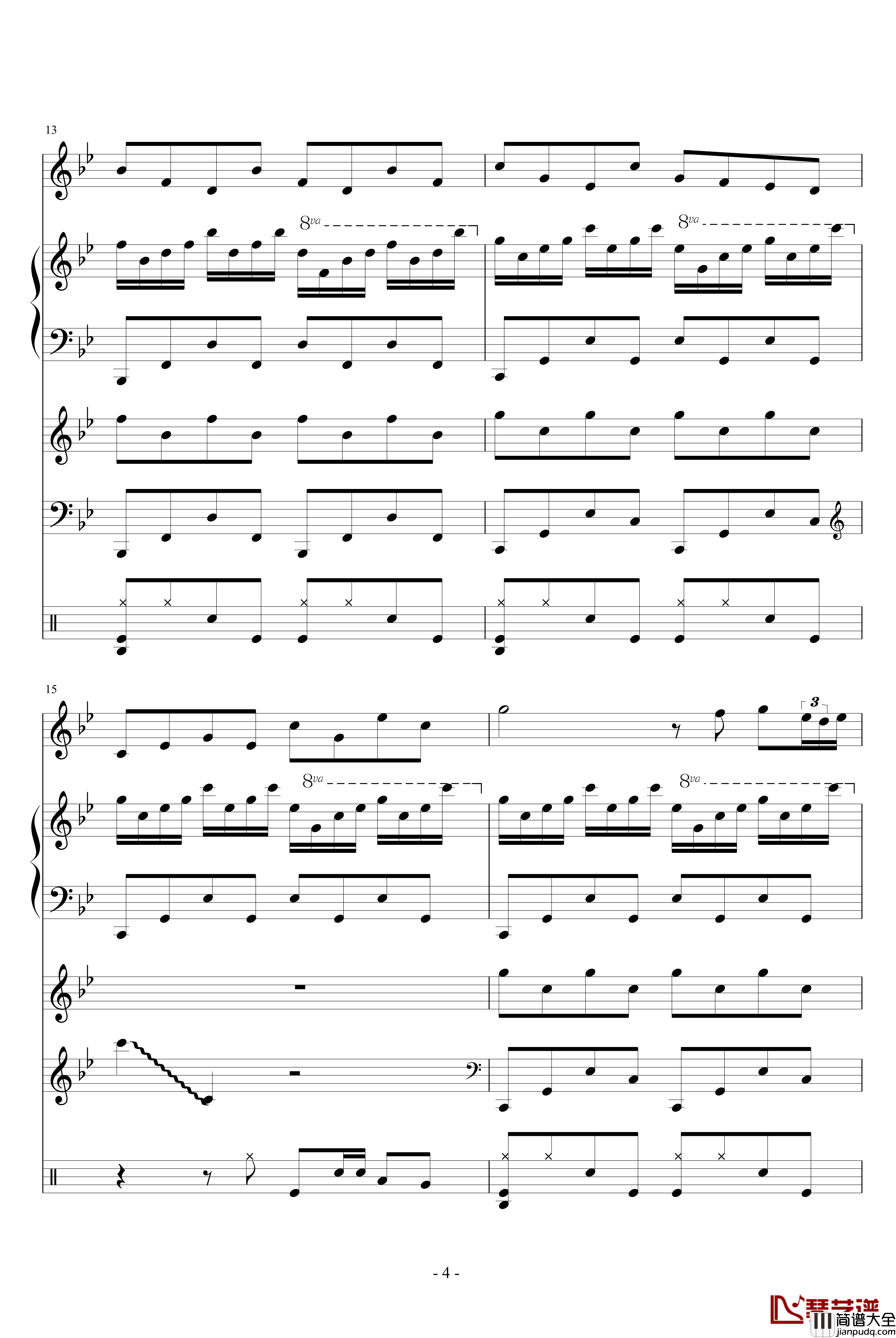 人类与自然的角逐枪响钢琴谱_血腥残阳