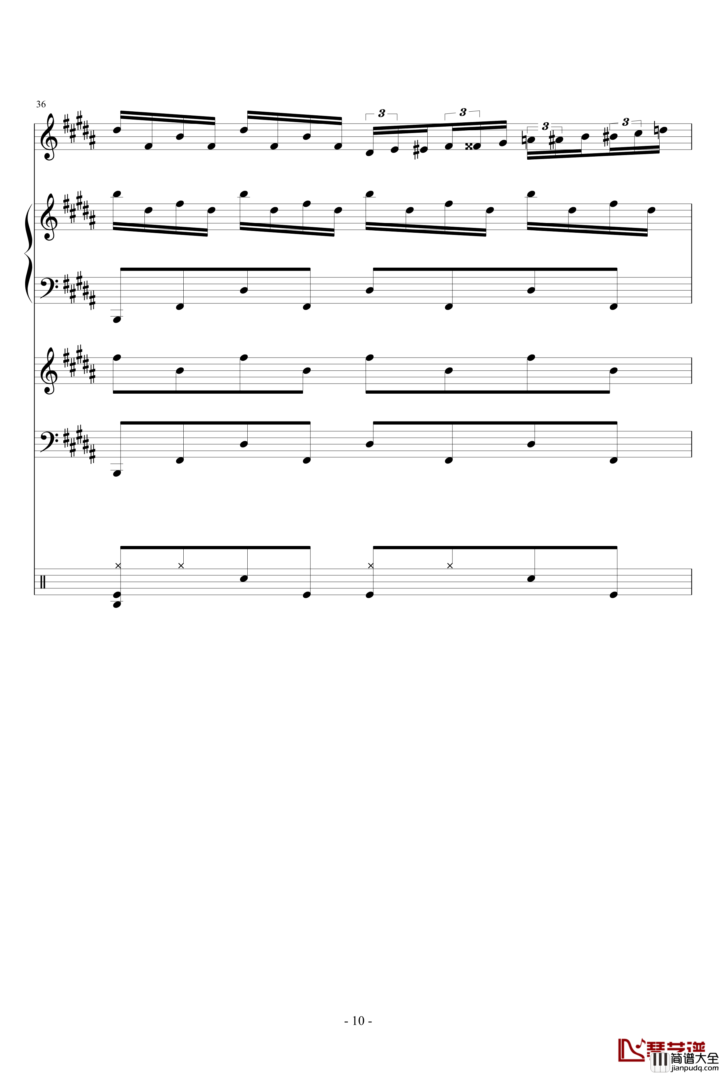 人类与自然的角逐枪响钢琴谱_血腥残阳