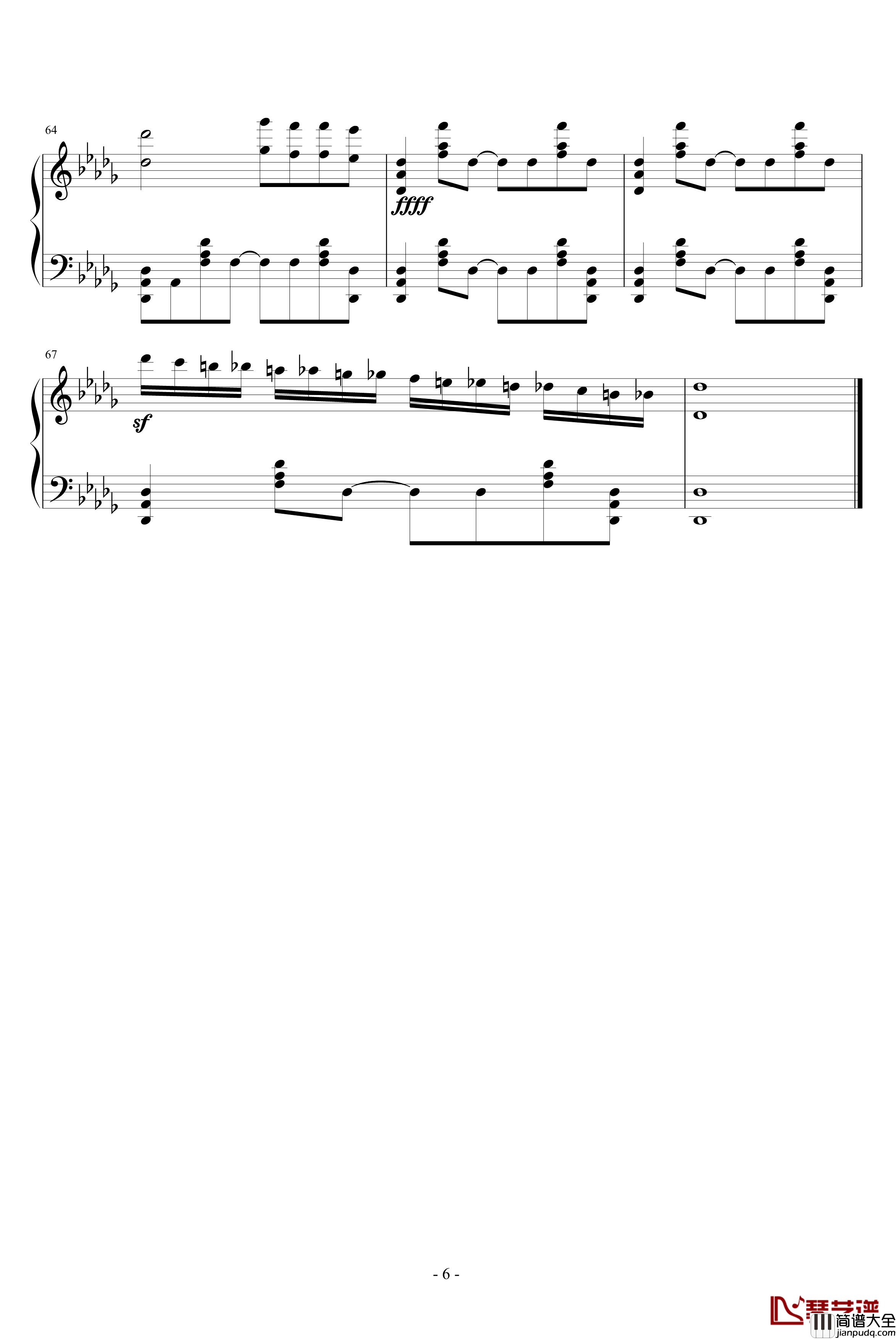 挑衅钢琴谱_吴越