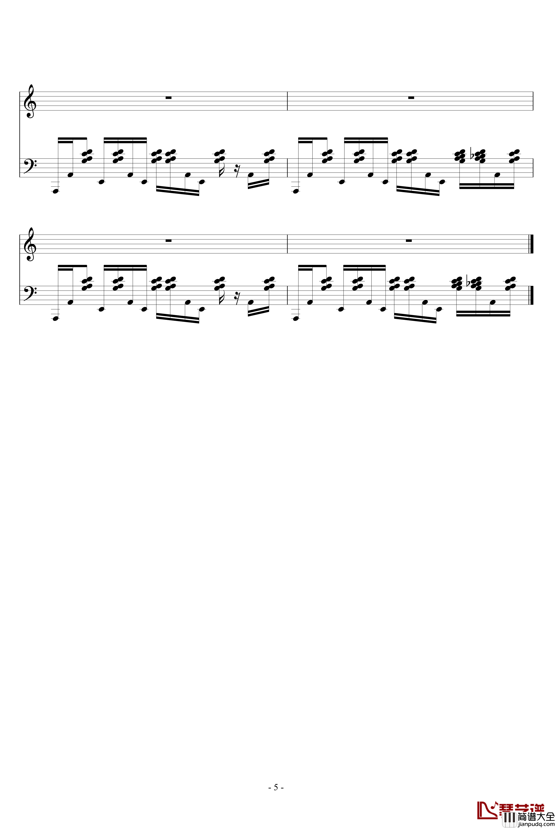 芬克钢琴钢琴谱_未知分类