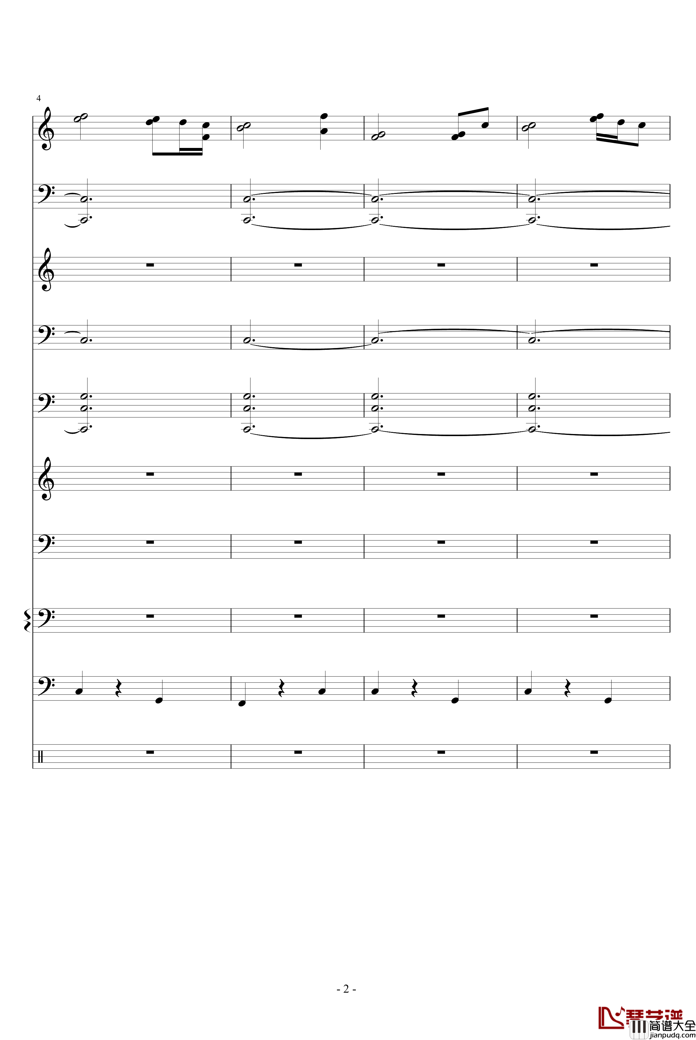 奇异恩典钢琴谱_世界名曲