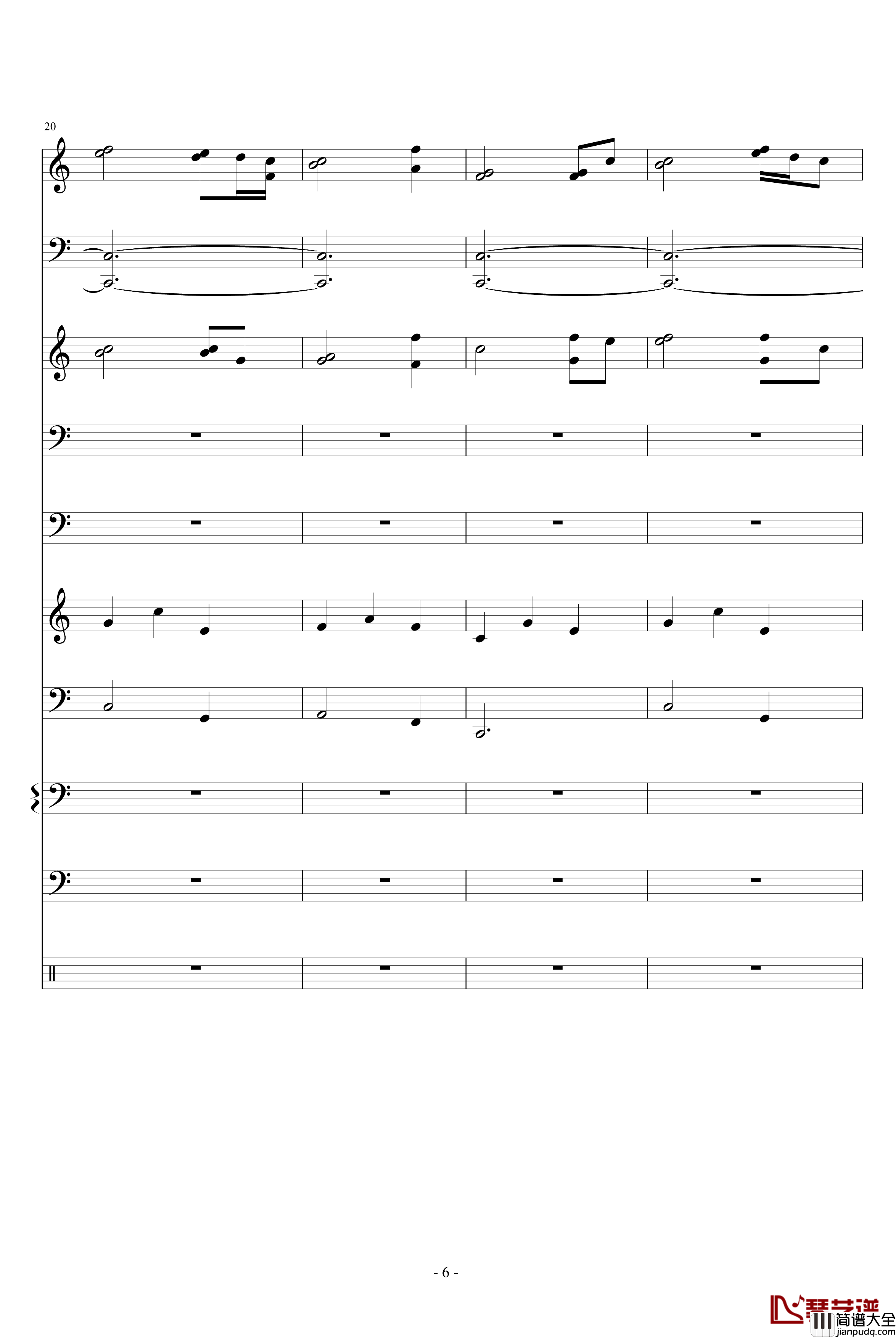 奇异恩典钢琴谱_世界名曲