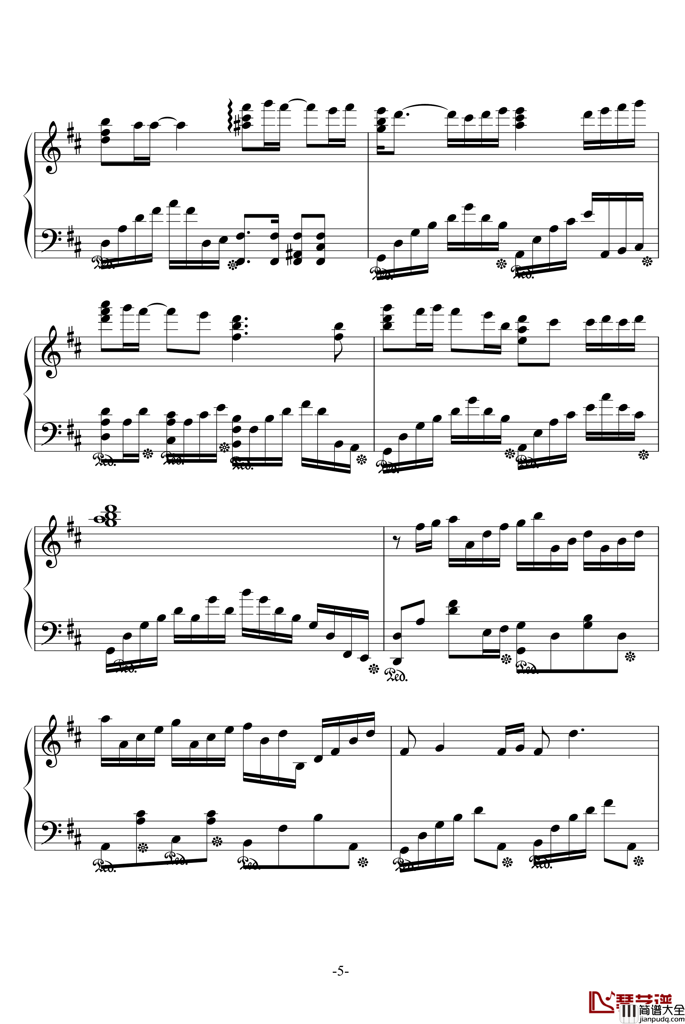 夢を見たあとて钢琴谱_名侦探柯南