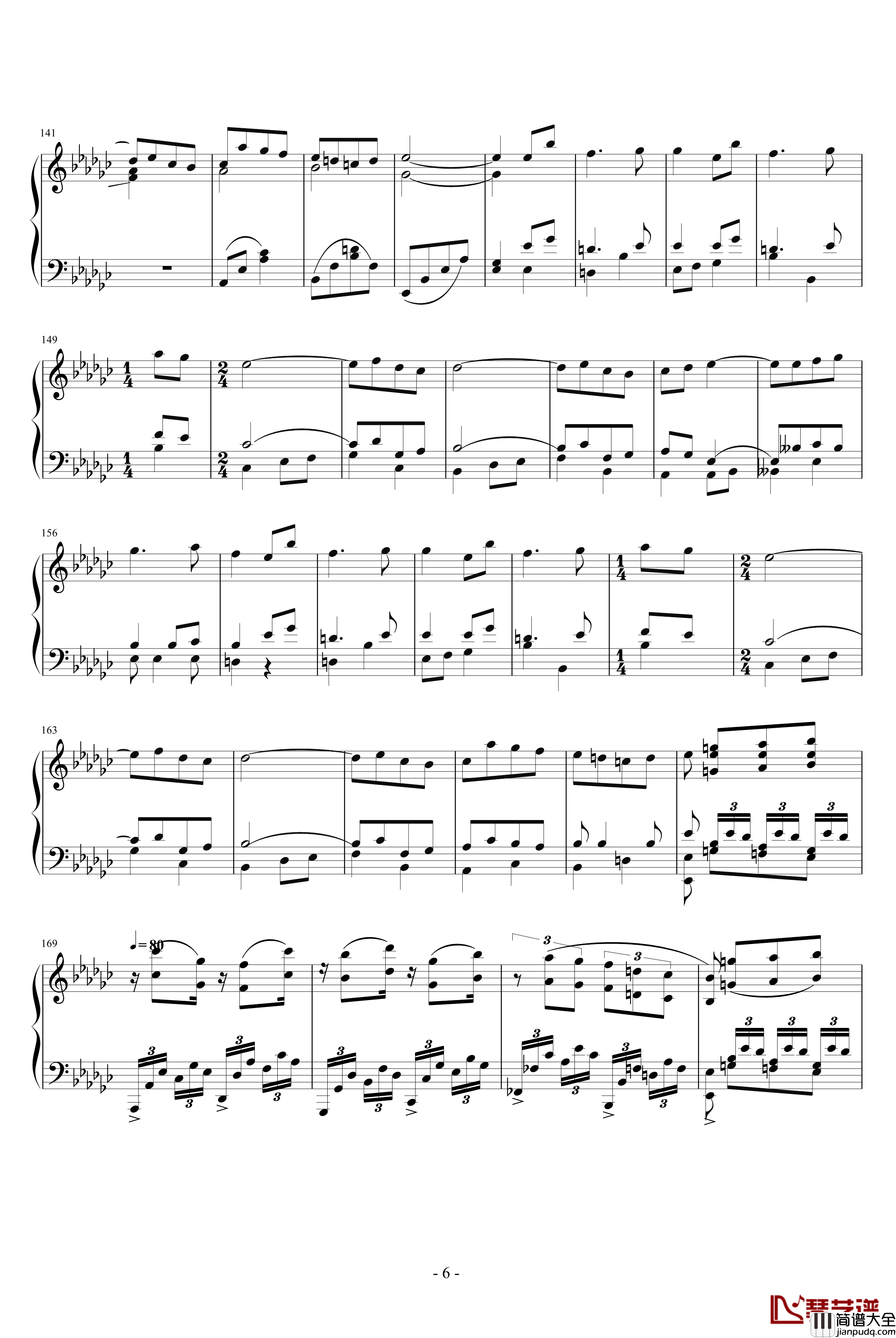 Lilium钢琴谱_妖精的旋律_动漫影视