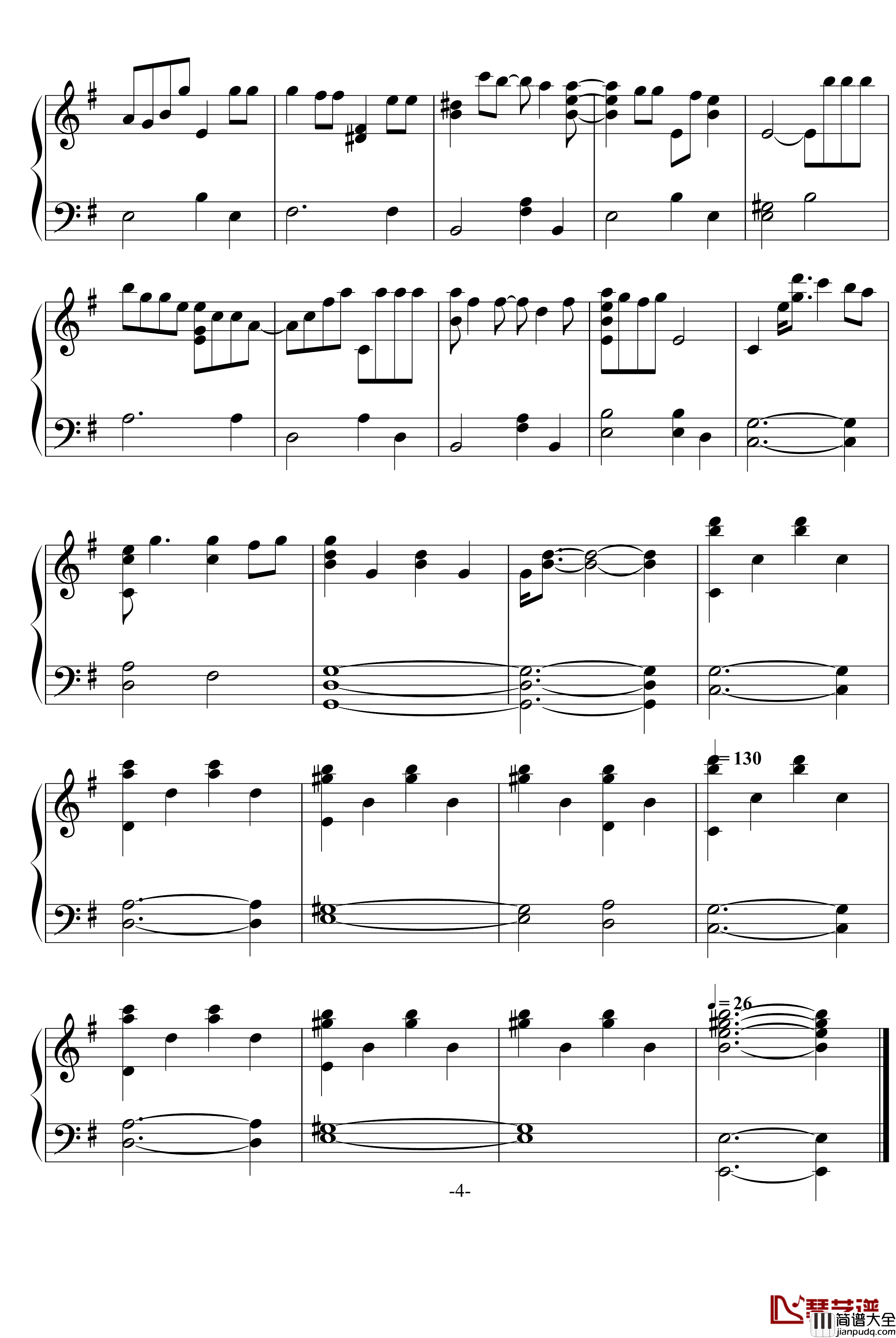 水果篮子钢琴谱_动漫影视