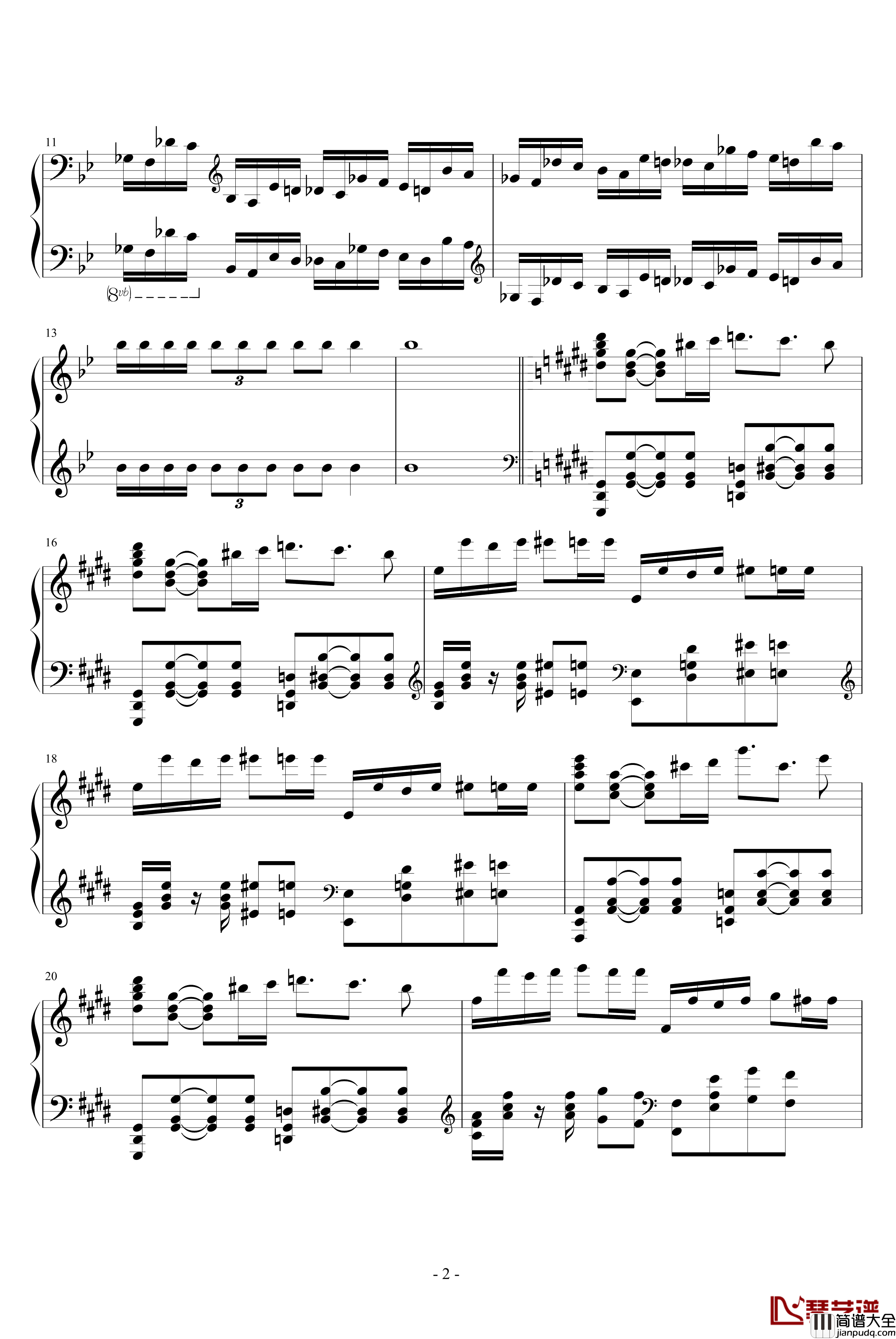 燃烧的琴弦钢琴谱_吴越