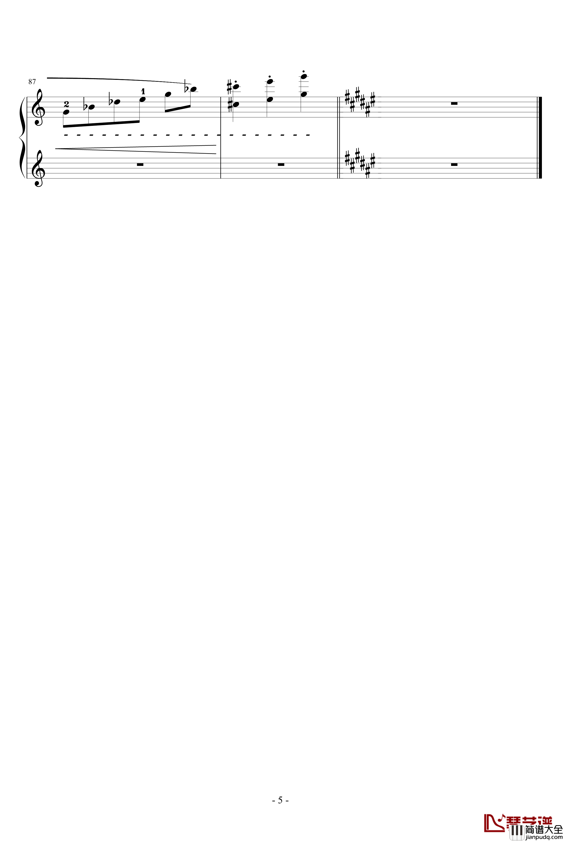 第一首被遗忘的圆舞曲钢琴谱_第一部分_李斯特