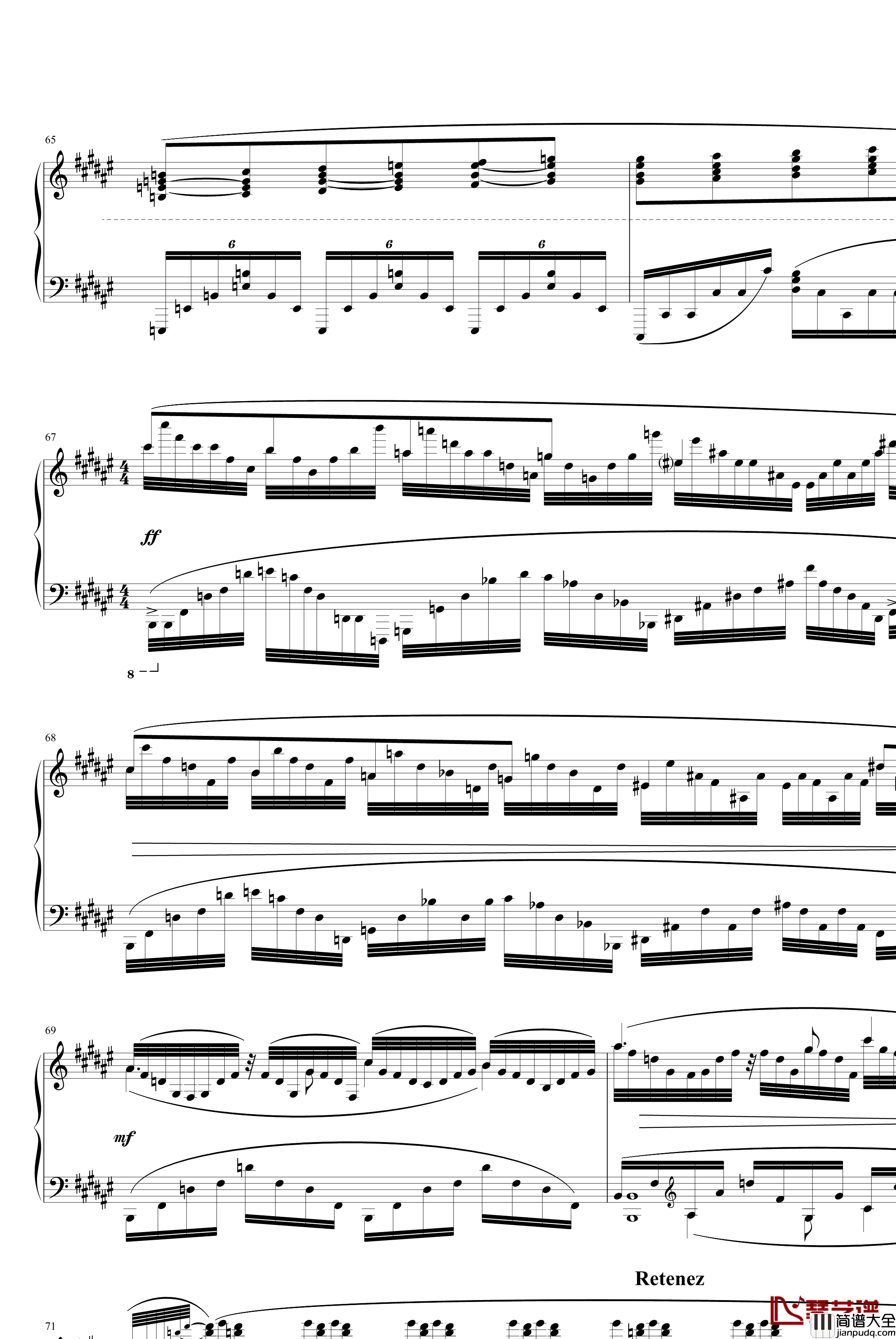 夜之幽灵组曲之水妖钢琴谱_拉威尔_Ravel