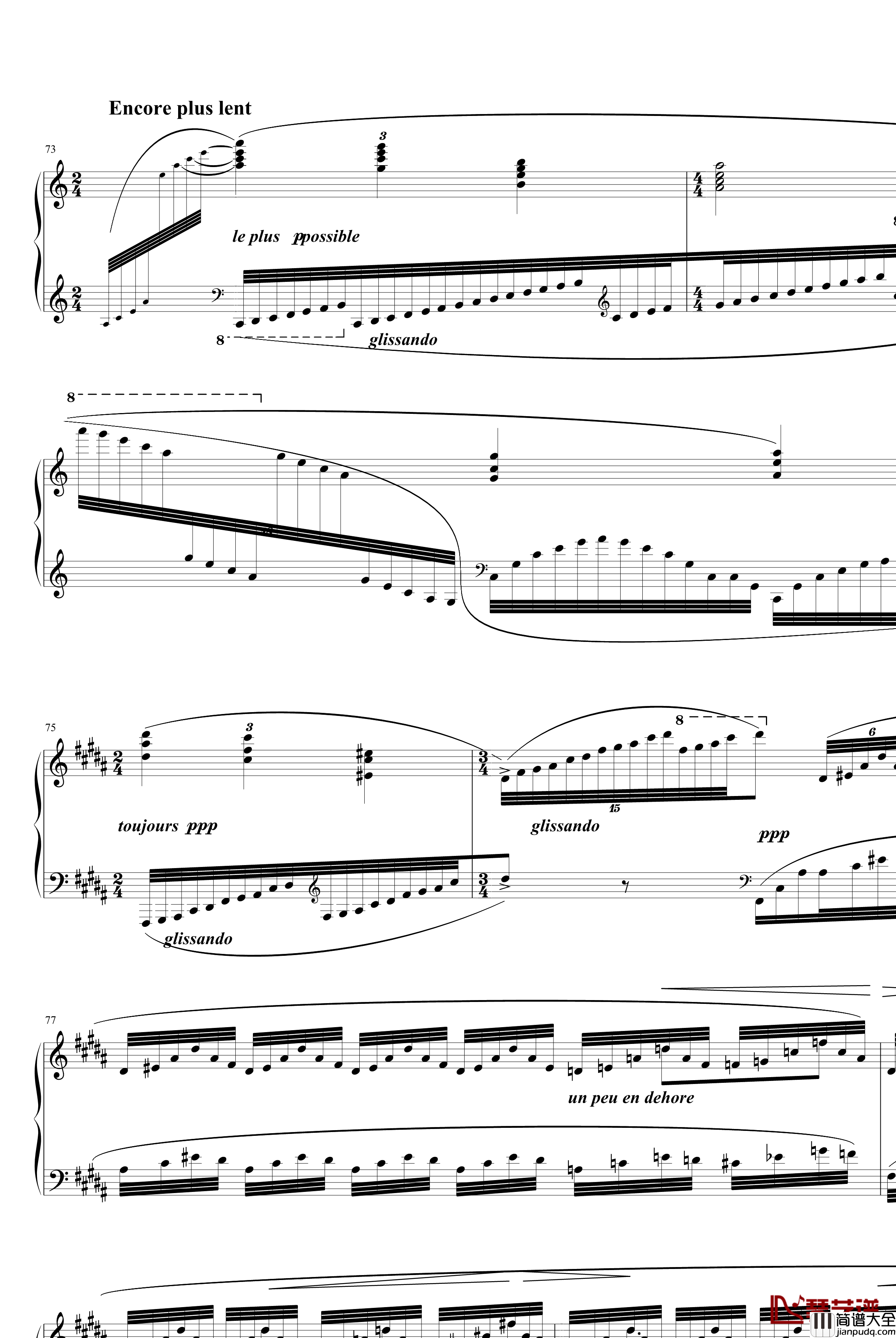 夜之幽灵组曲之水妖钢琴谱_拉威尔_Ravel